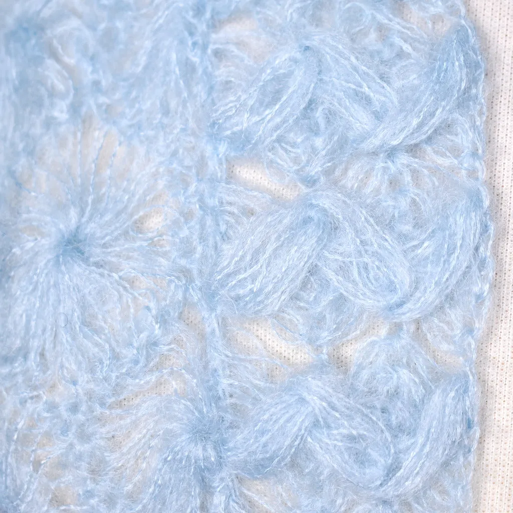 1950s Powder Blue Knit Bolero Sweater