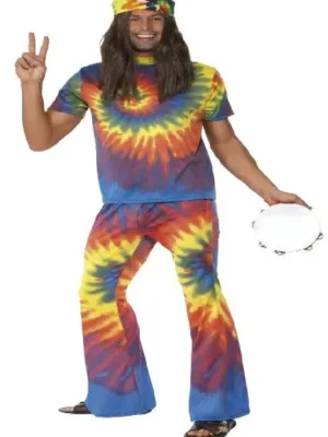 1960s Tie Dye Top and Flared Trousers