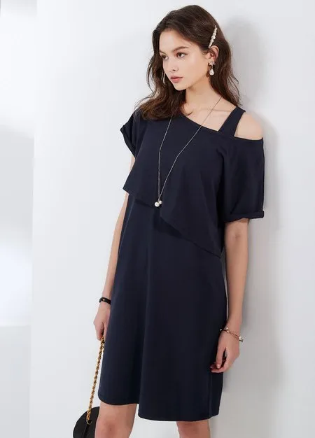 211008B Asymmetric 2 Piece Maternity & Nursing Dress