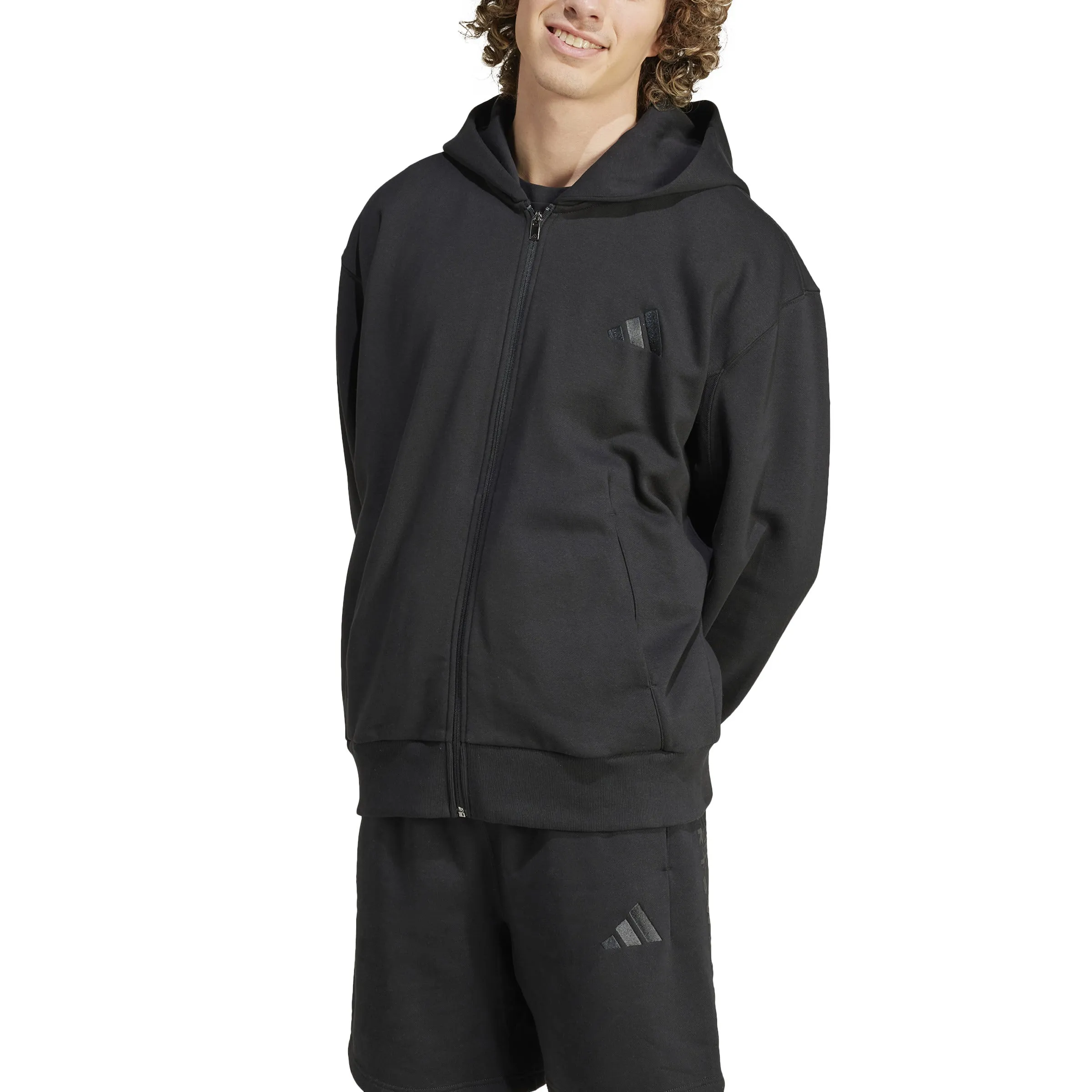 Adidas ALL SZN Fleece Full-Zip Hoodie - Men