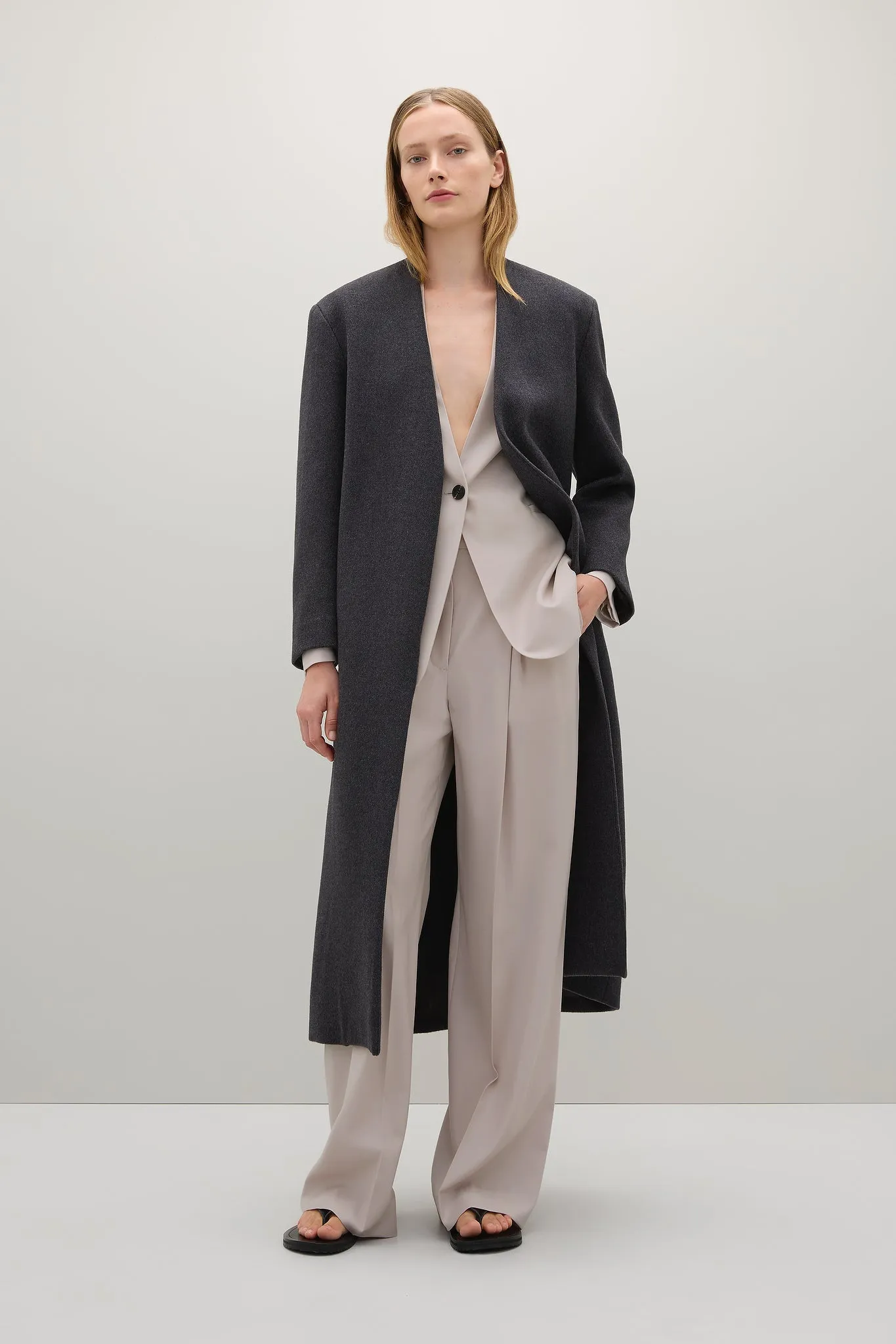 A.Emery | The Veronique Coat - Charcoal Melange