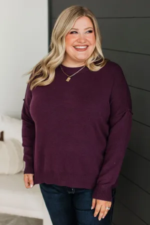 Ahead Of The Times Knit Sweater- Fig