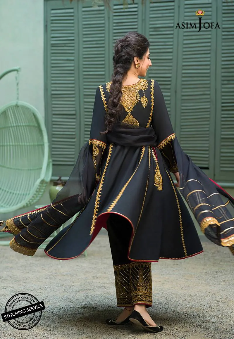 AJFC-46 | Asim Jofa Jashn Collection 2021 | Unstitched Organza Suit