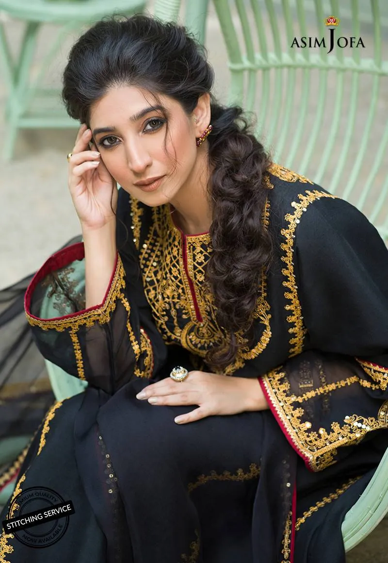 AJFC-46 | Asim Jofa Jashn Collection 2021 | Unstitched Organza Suit