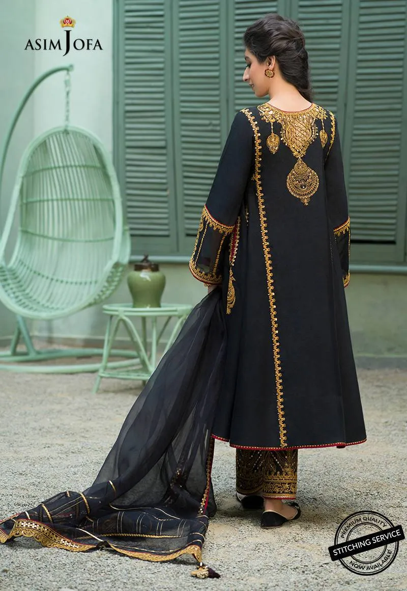AJFC-46 | Asim Jofa Jashn Collection 2021 | Unstitched Organza Suit