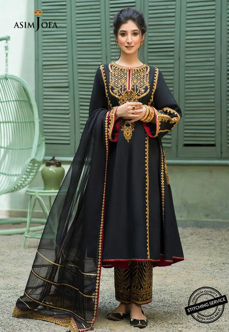 AJFC-46 | Asim Jofa Jashn Collection 2021 | Unstitched Organza Suit