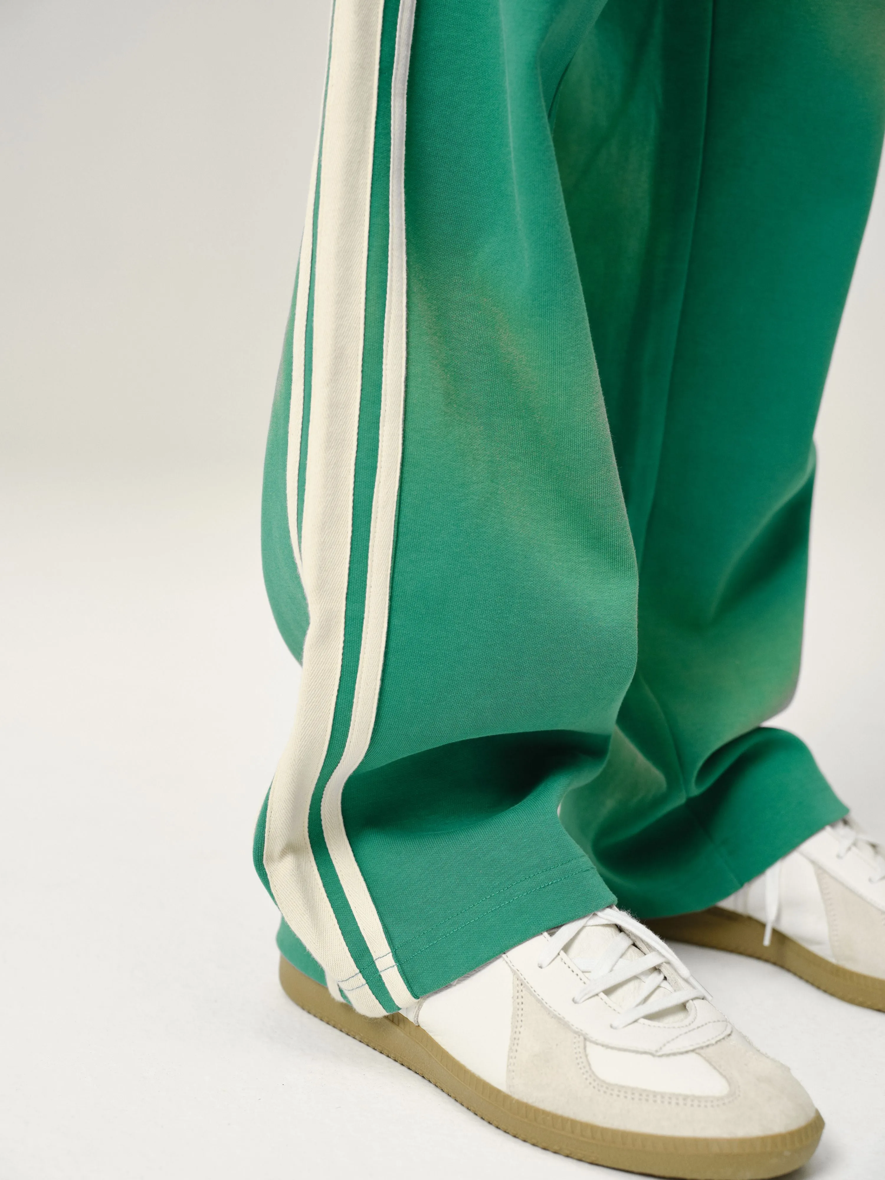 Aqua Green Sunfade Stripe Trousers