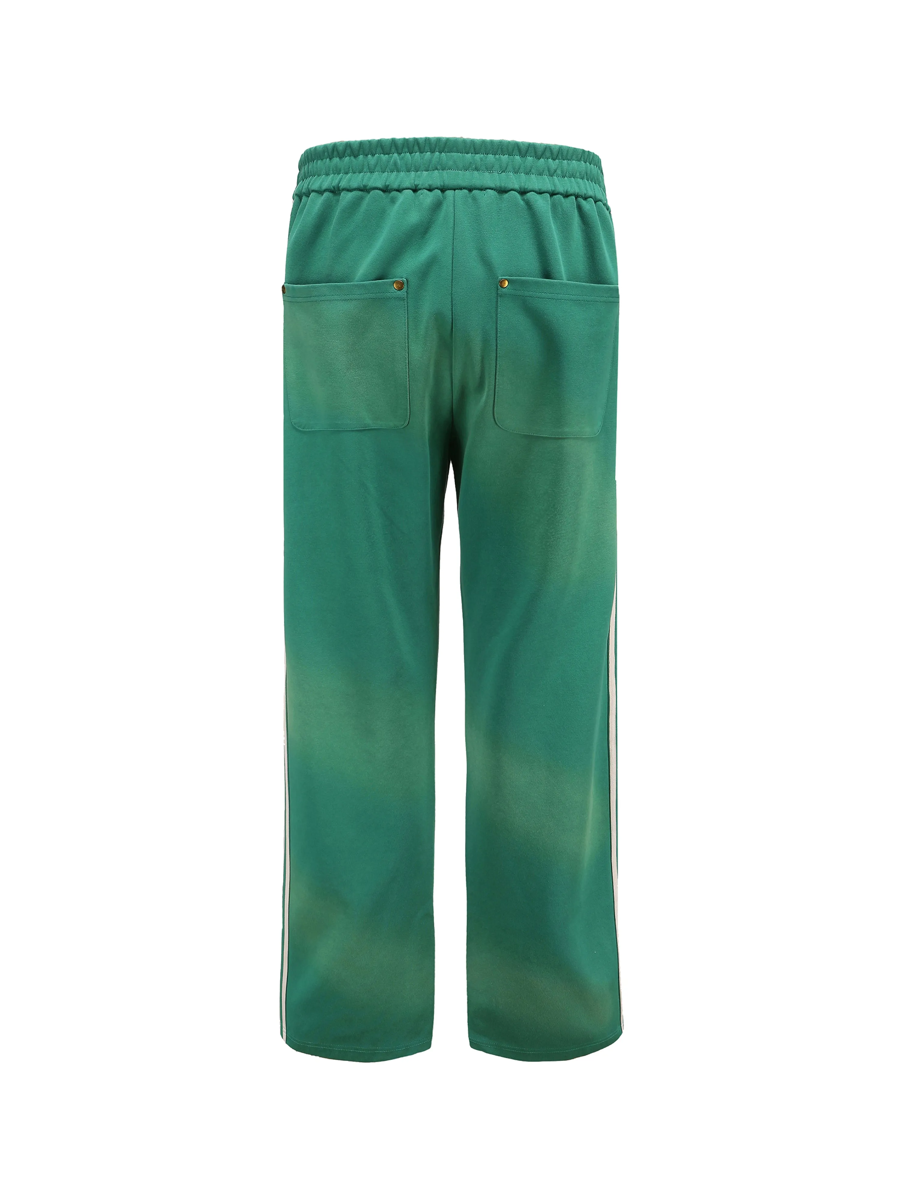 Aqua Green Sunfade Stripe Trousers