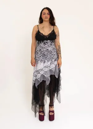 Asymmetric tulle/ lace faerie dress