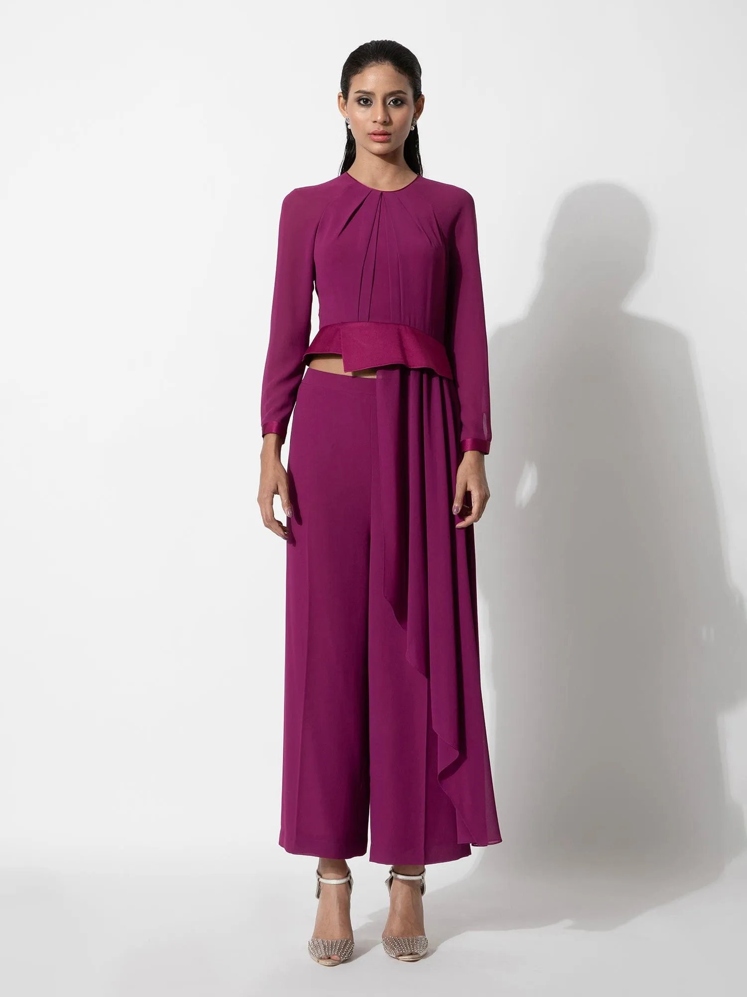 Asymmetrical Peplum Top
