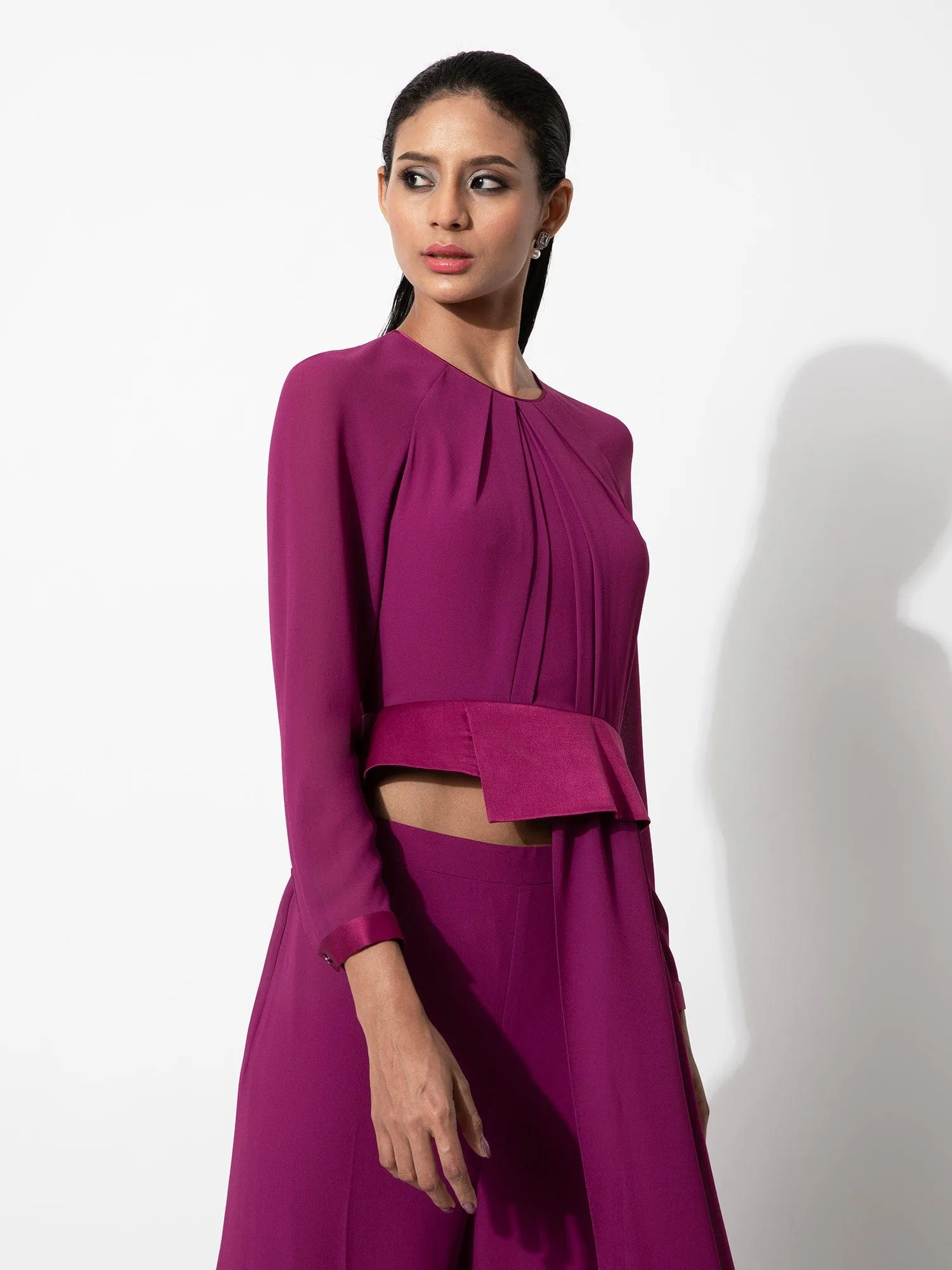 Asymmetrical Peplum Top
