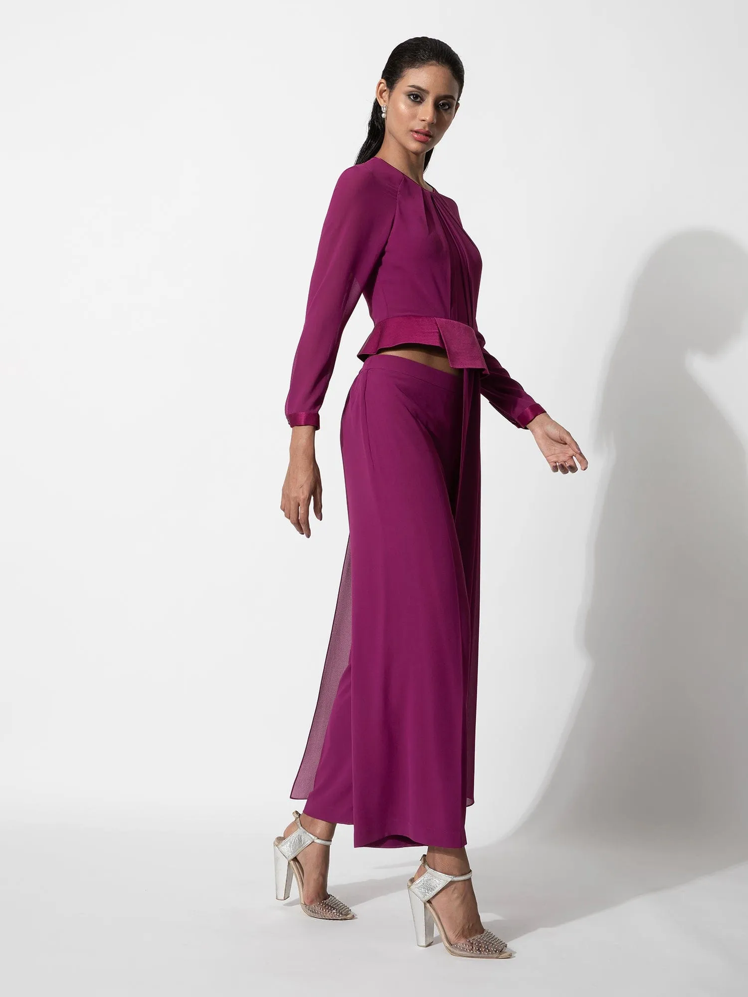Asymmetrical Peplum Top