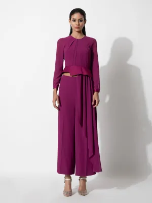 Asymmetrical Peplum Top