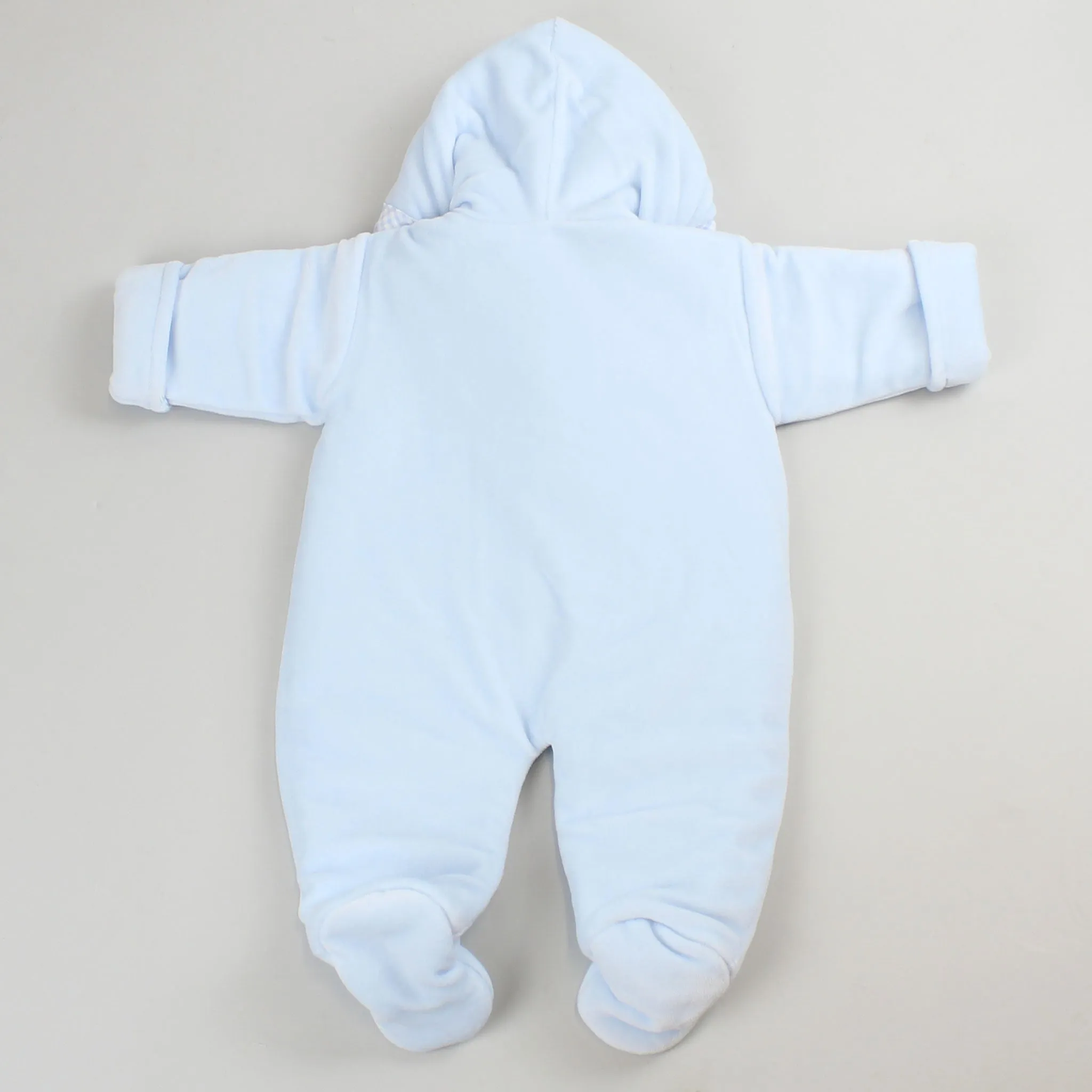 Baby Velour Snowsuit- Blue - Pex
