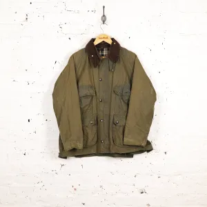 Barbour Bedale Wax Jacket Coat - Green - M