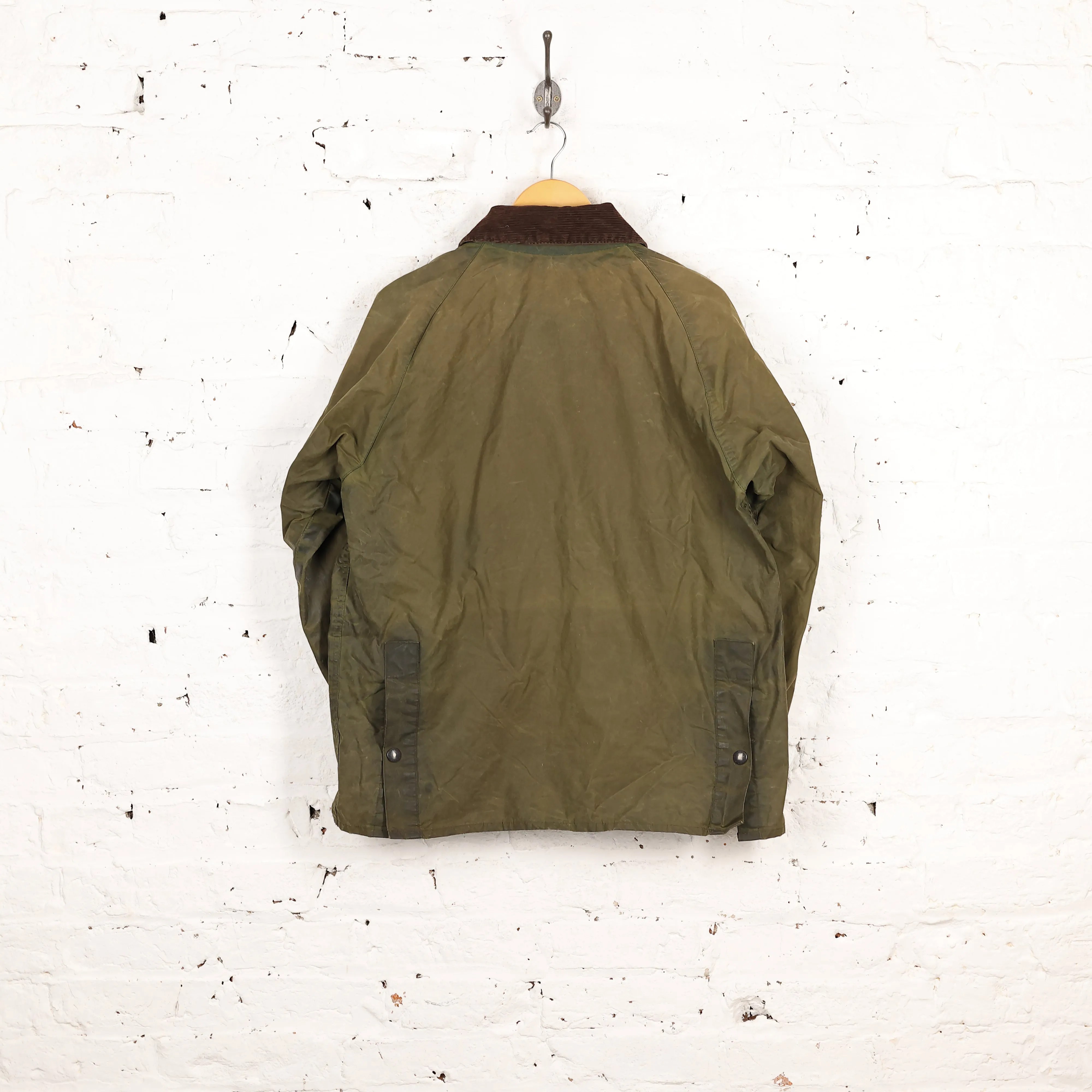 Barbour Bedale Wax Jacket Coat - Green - M
