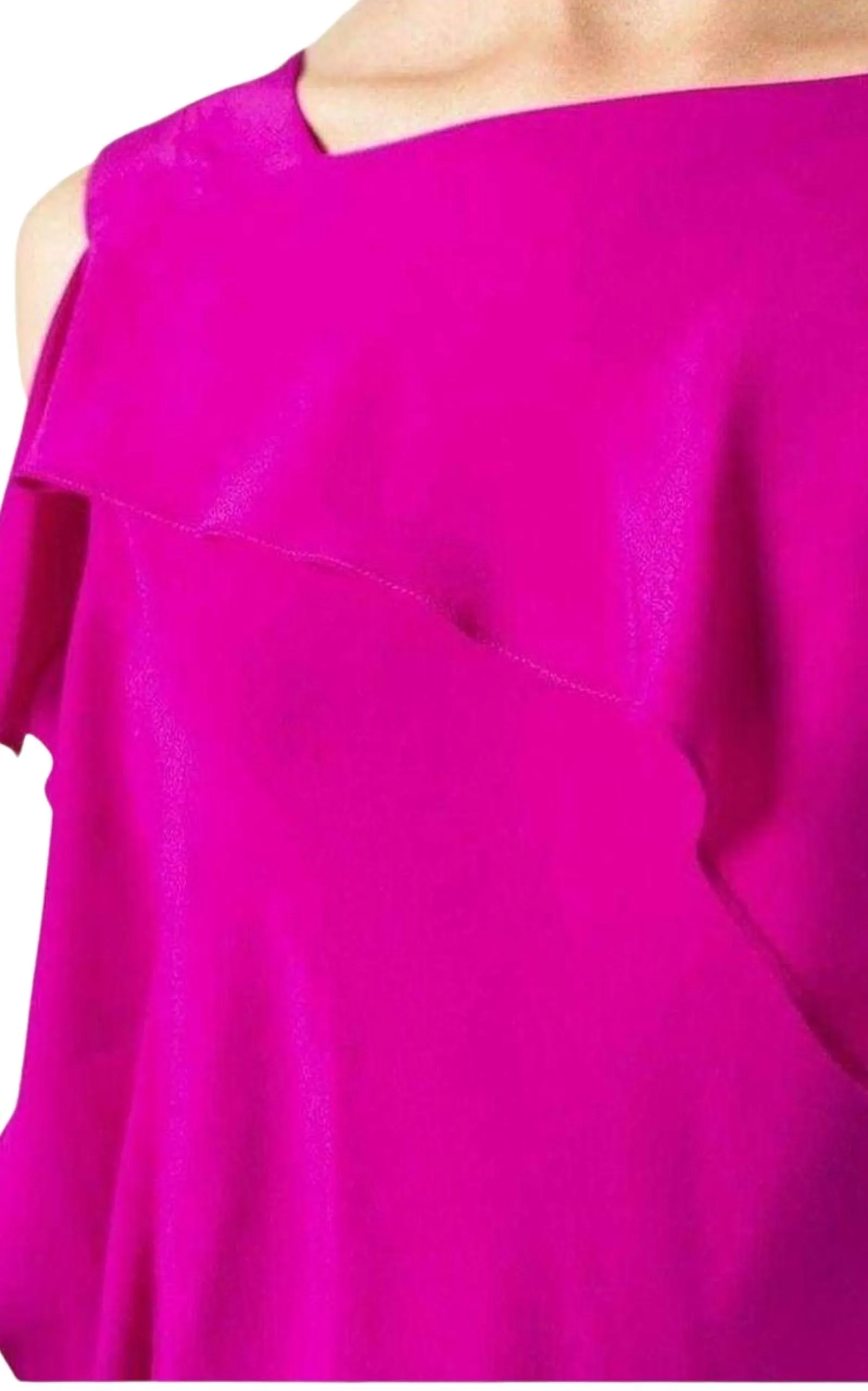 Barrow Asymmetric Silk Crepe de Chine Dress