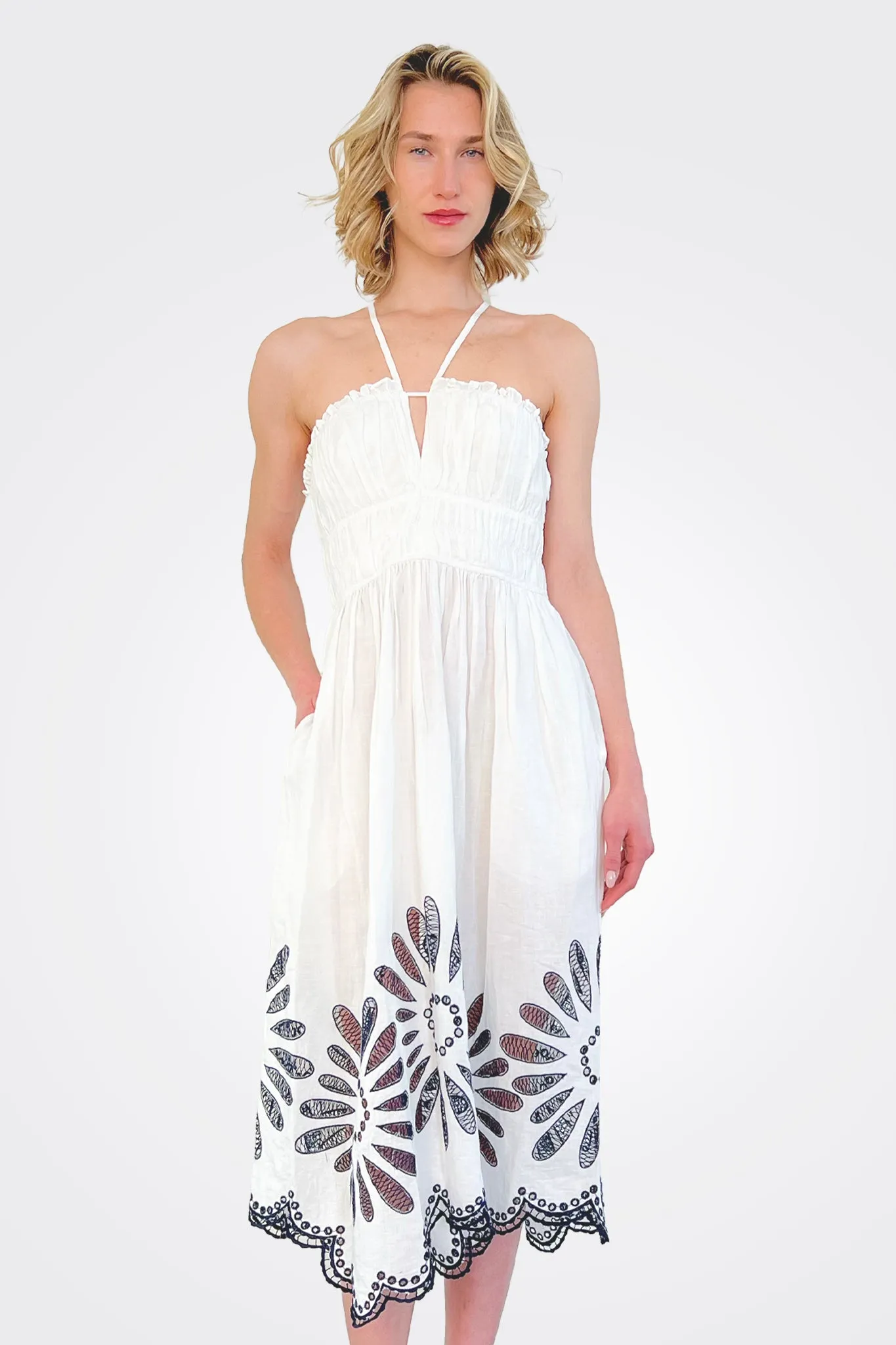 Beatrice Dress - Porcelain
