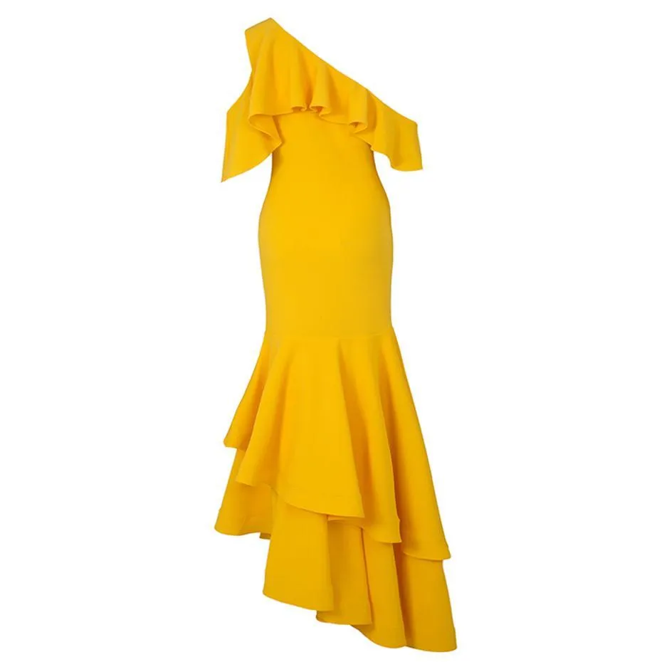 Bodacious Canary Mermaid Dress