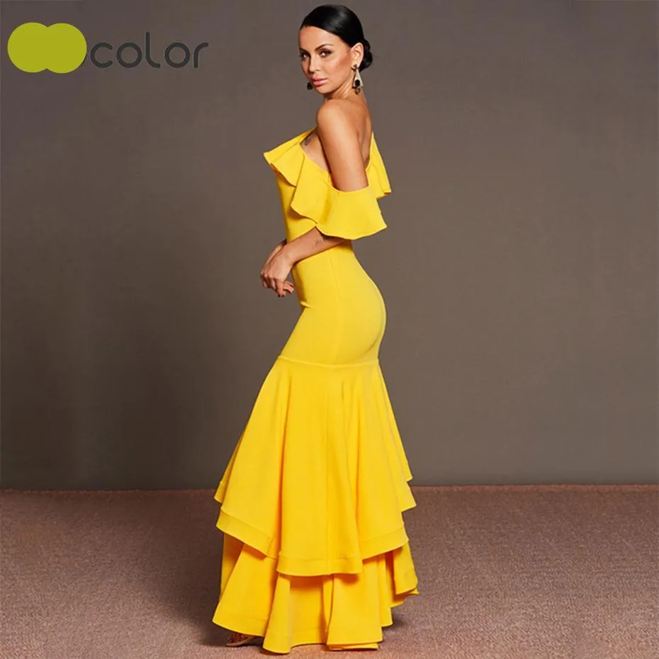 Bodacious Canary Mermaid Dress