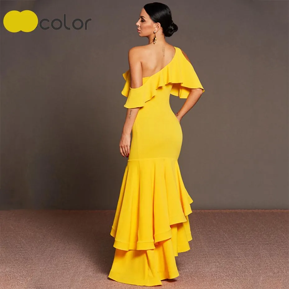 Bodacious Canary Mermaid Dress