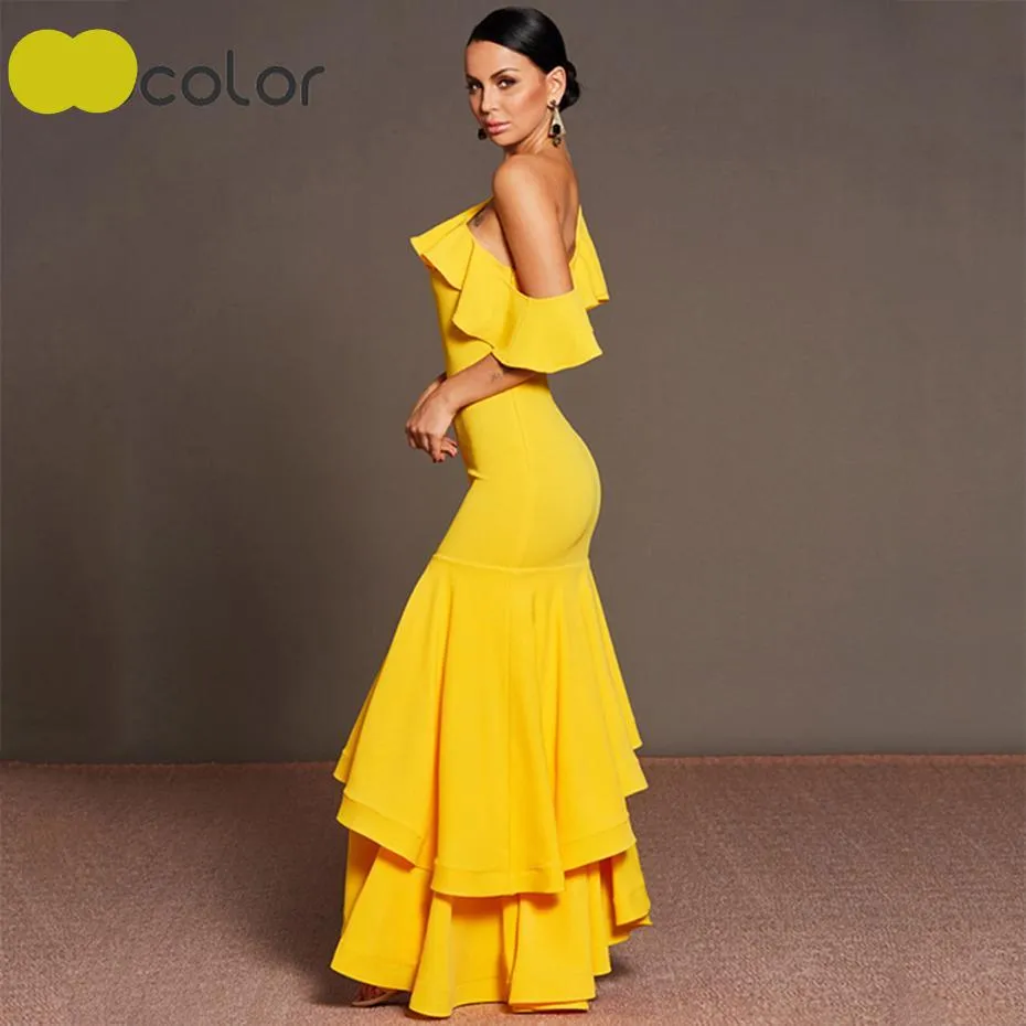 Bodacious Canary Mermaid Dress