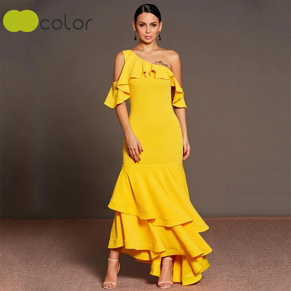 Bodacious Canary Mermaid Dress