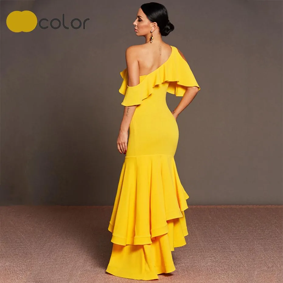 Bodacious Canary Mermaid Dress