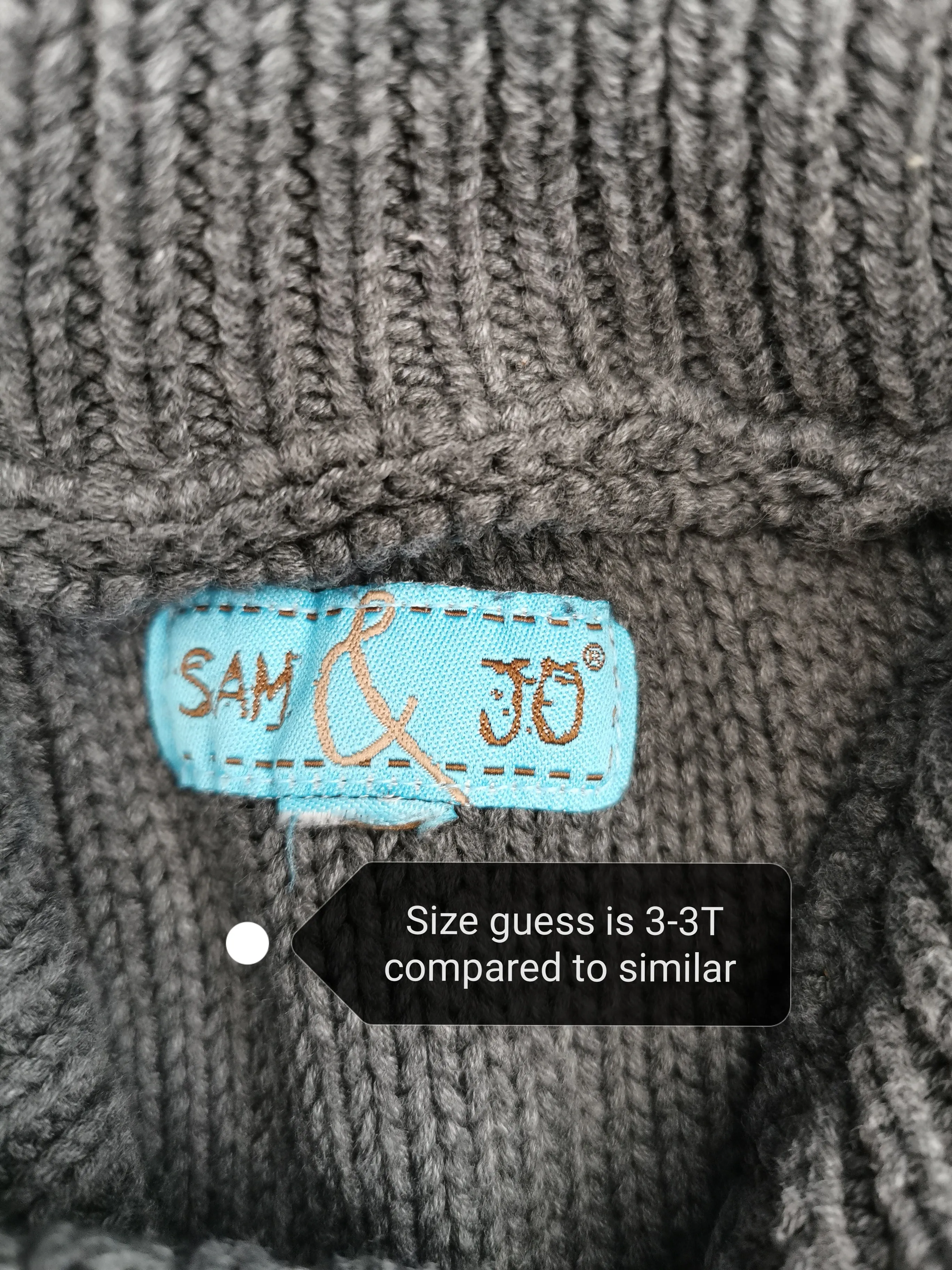 BOY SIZE 3 YEARS - SAM & JO, Thick Knit Sweater EUC B39