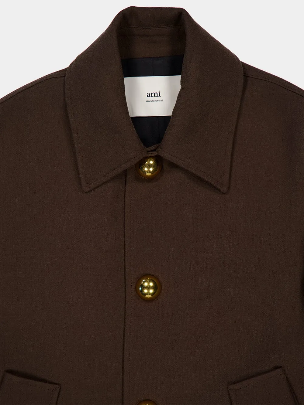 Brown Short Belted Coat
