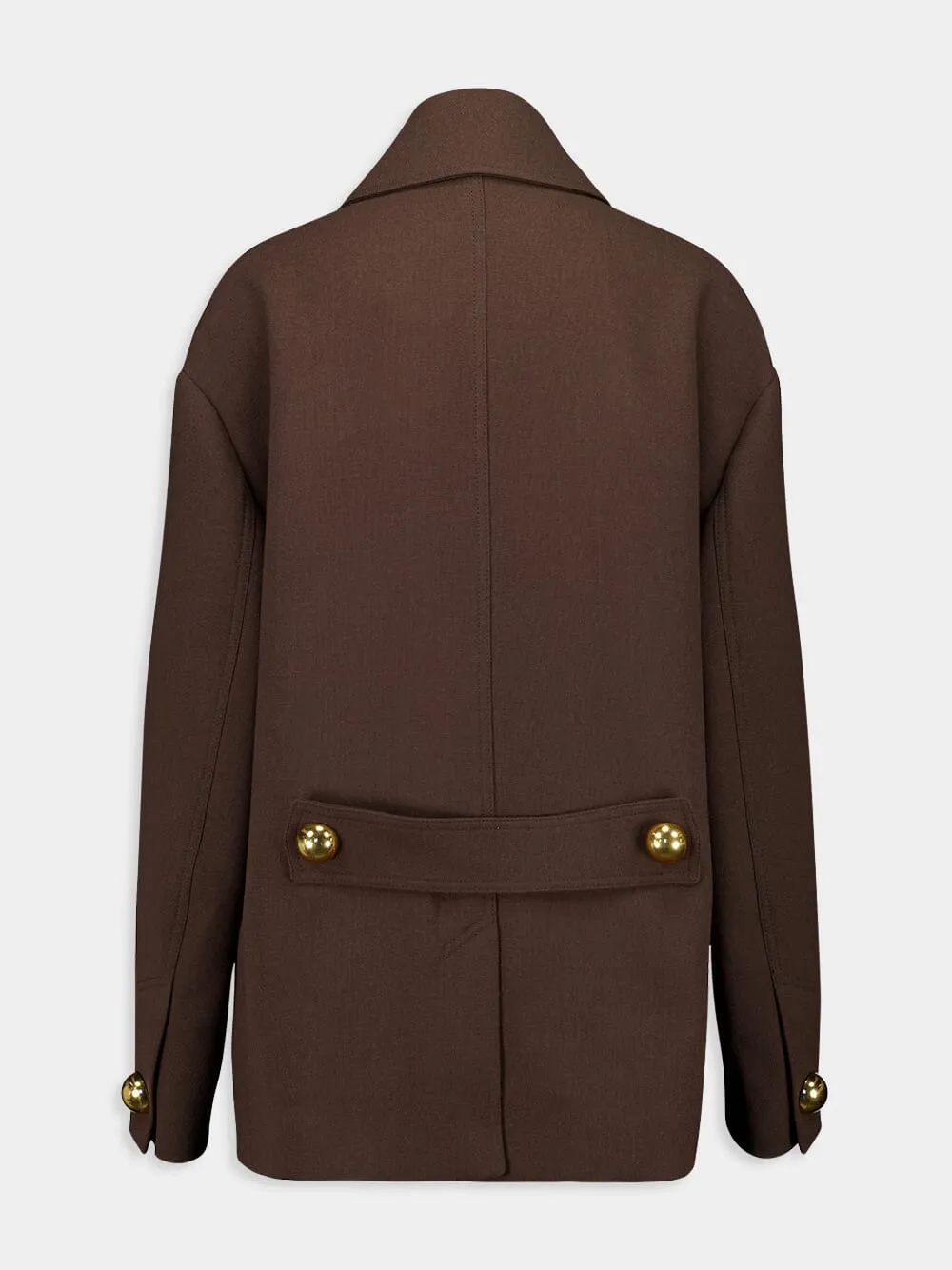 Brown Short Belted Coat