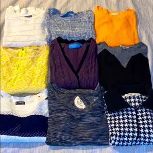 BUNDLE of 9 Awesome Sweater/Tops - 7GUC 2NWT