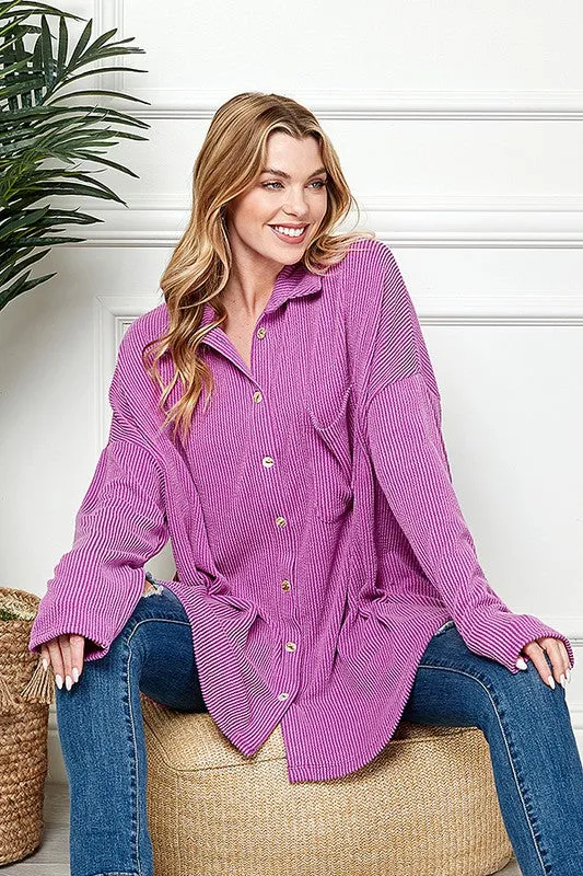 Button Down Shacket