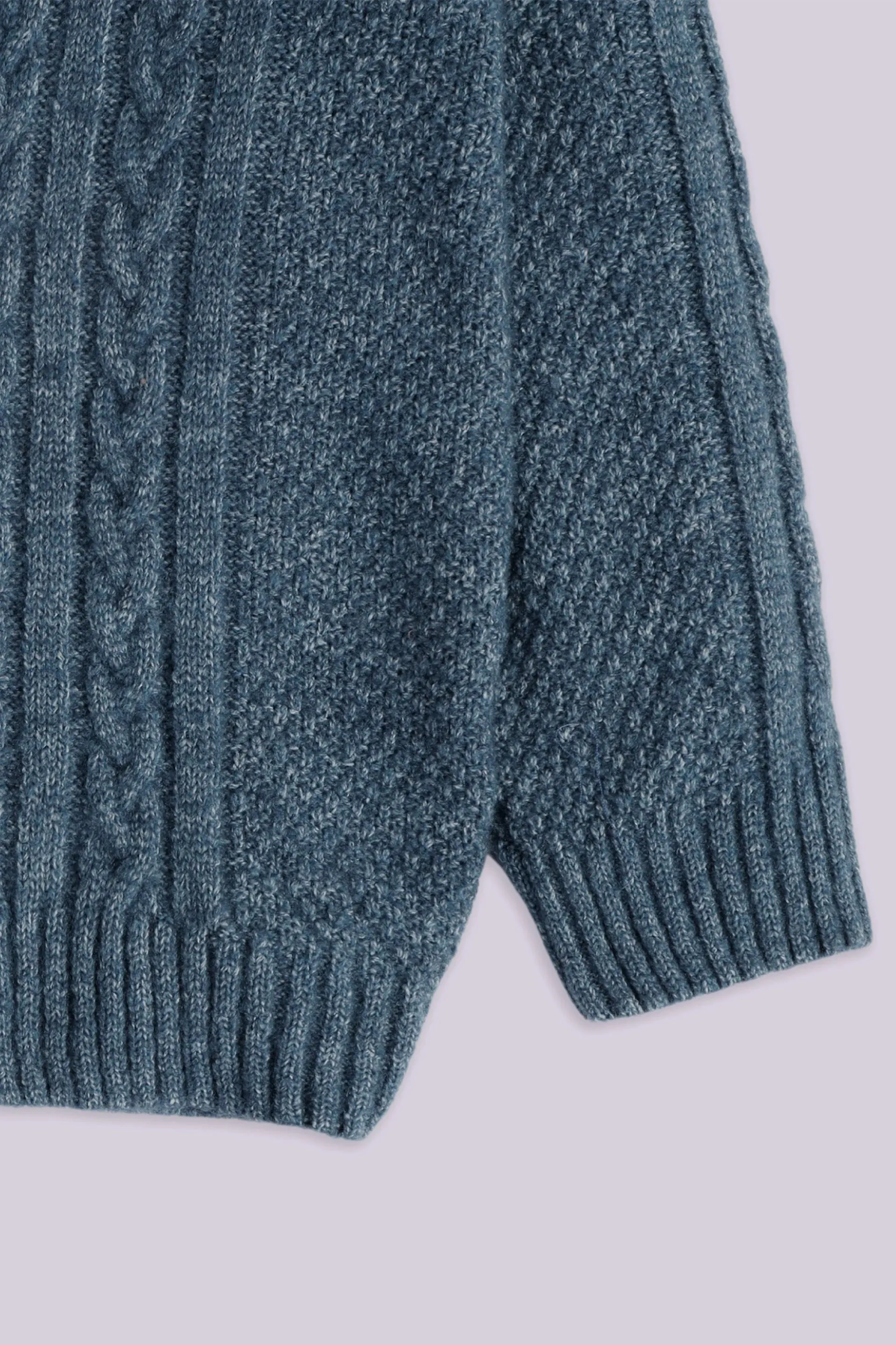 Cable Knit Button Down Cardigan