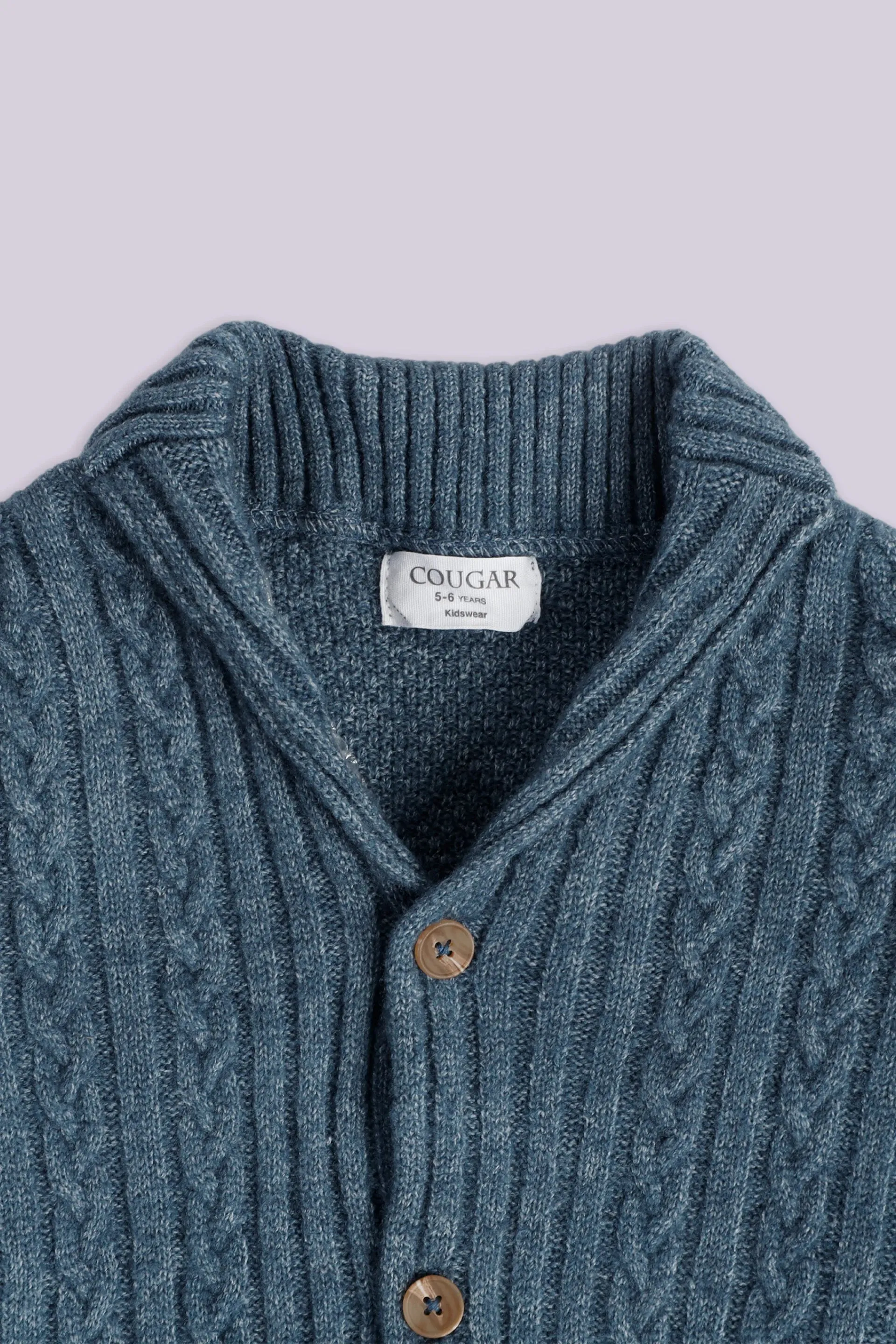 Cable Knit Button Down Cardigan