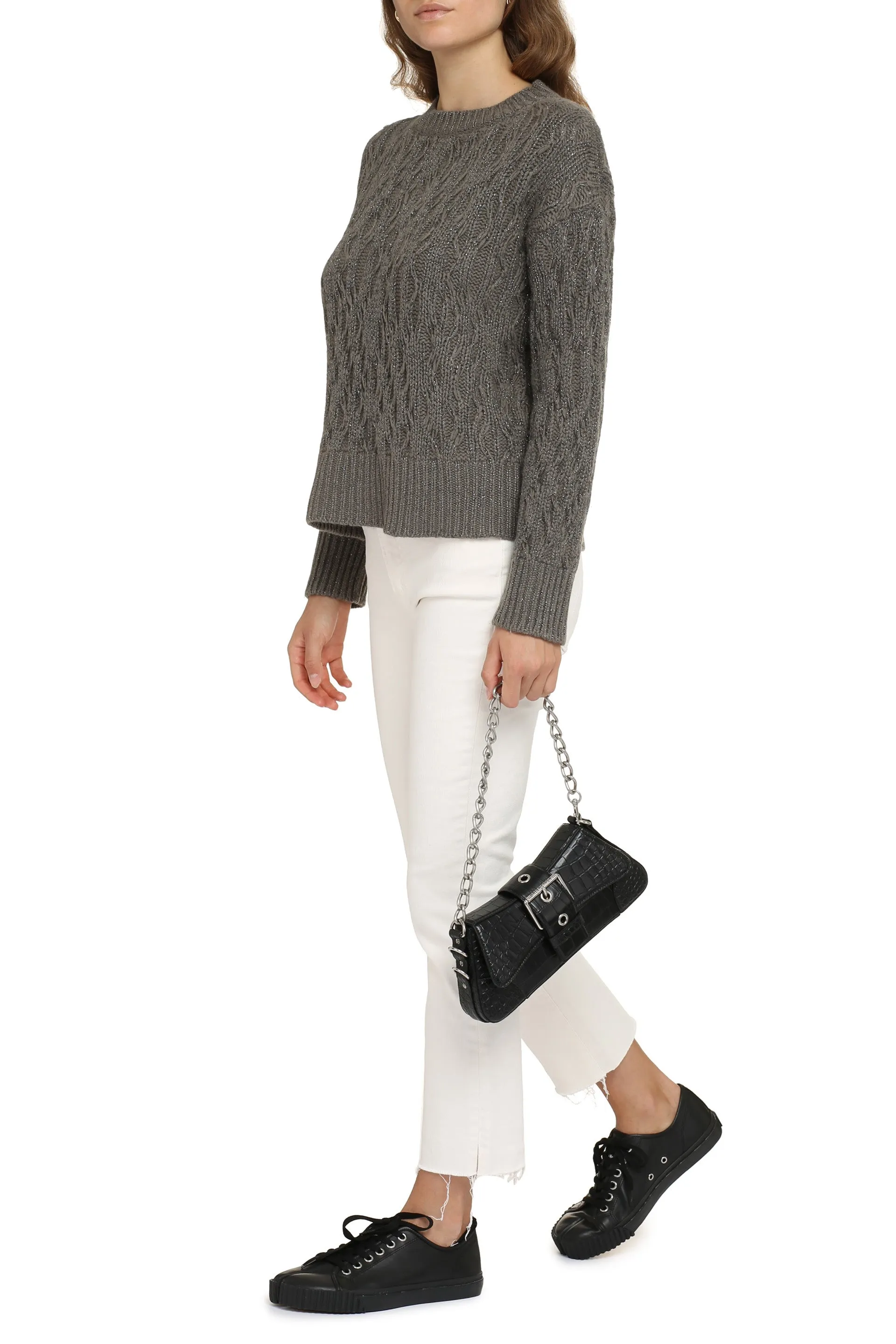 Cable knit sweater