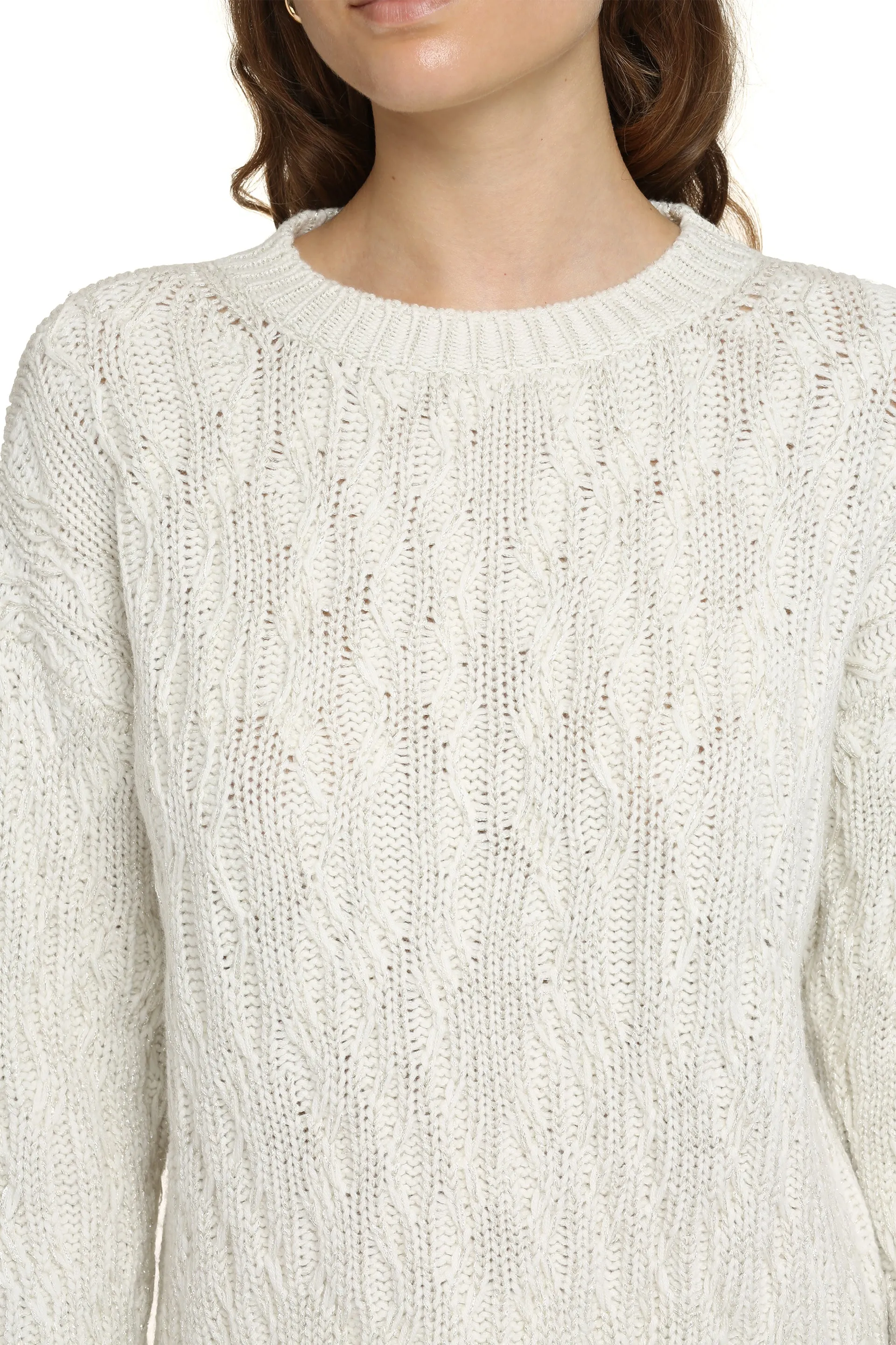Cable knit sweater