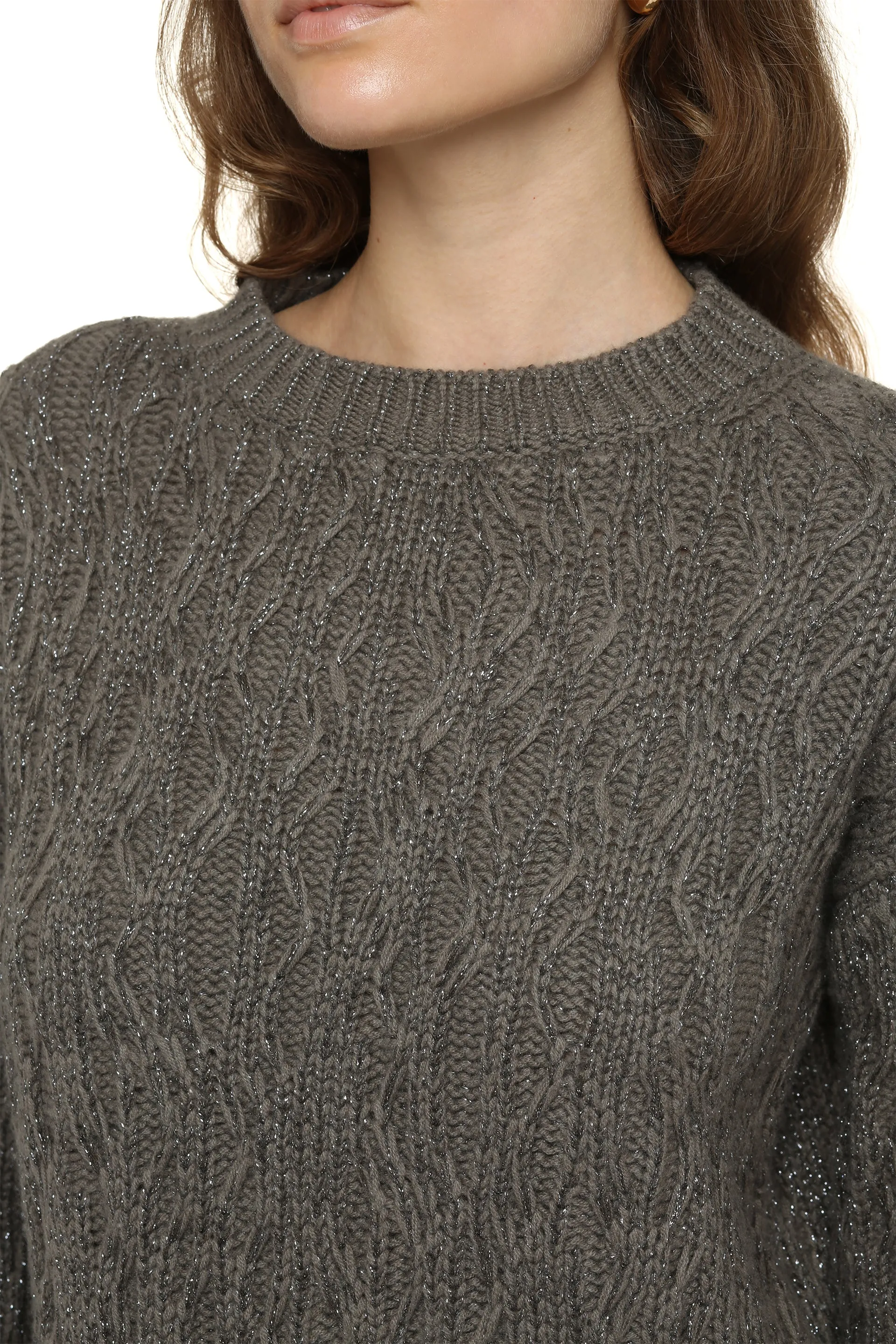 Cable knit sweater