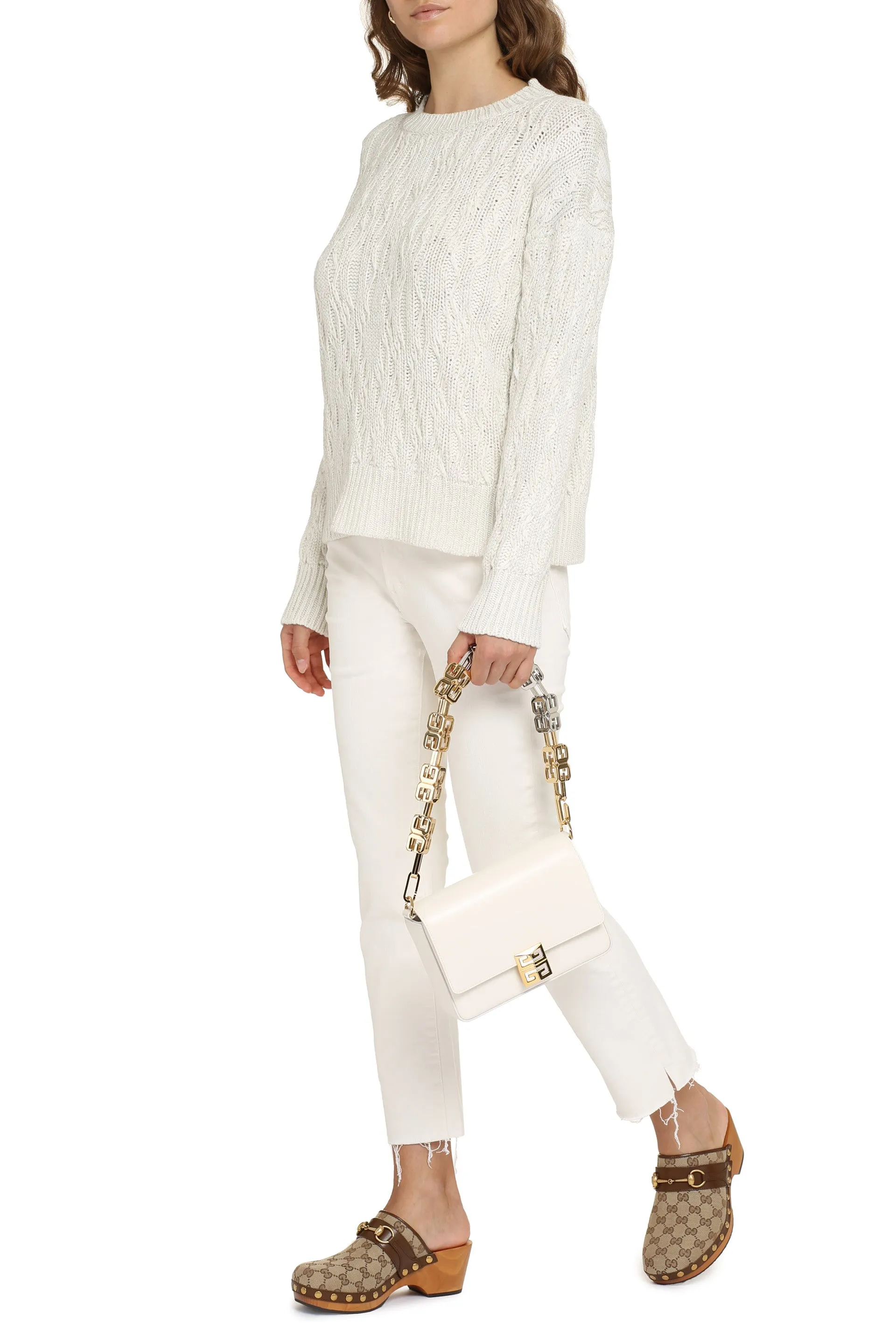 Cable knit sweater
