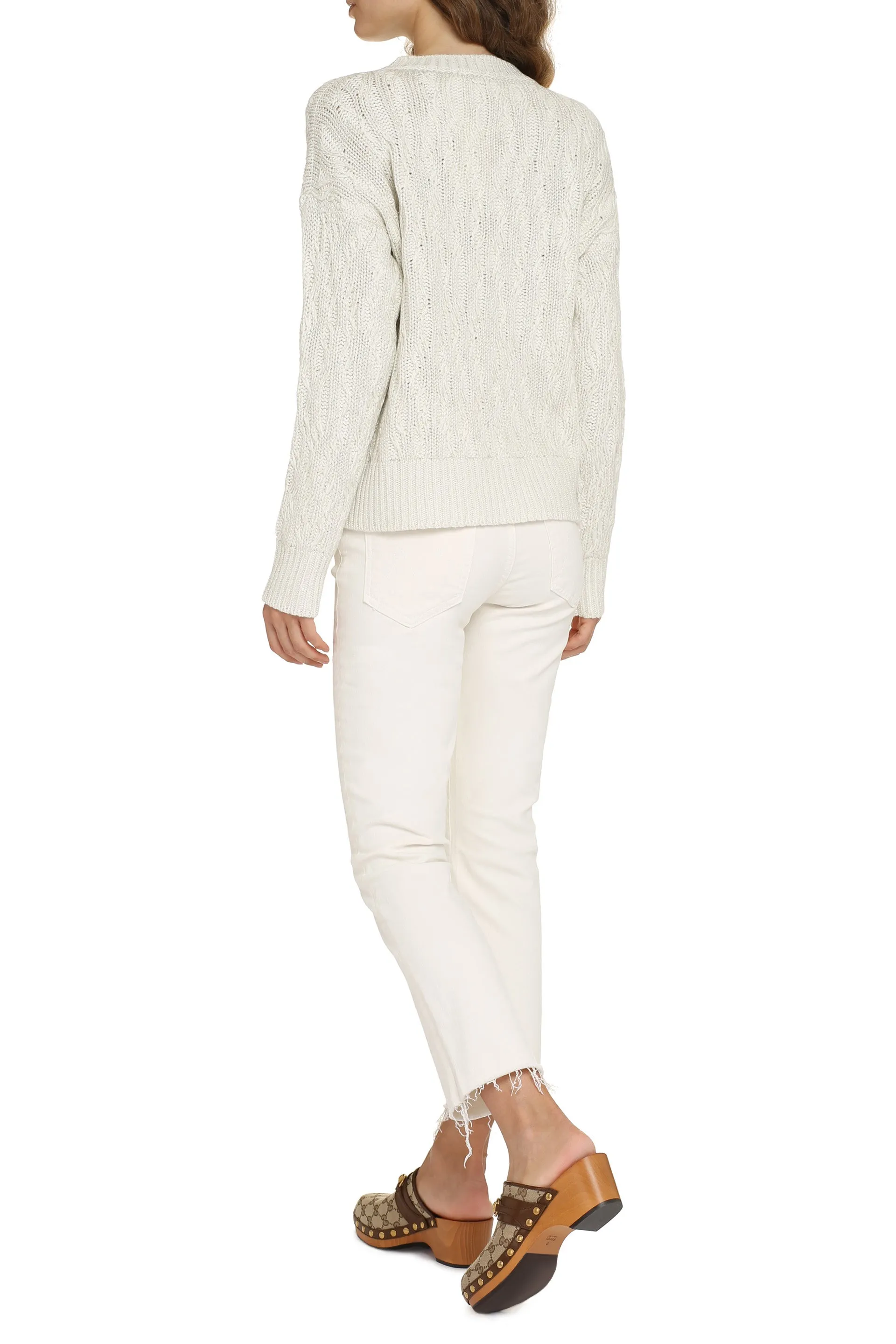 Cable knit sweater