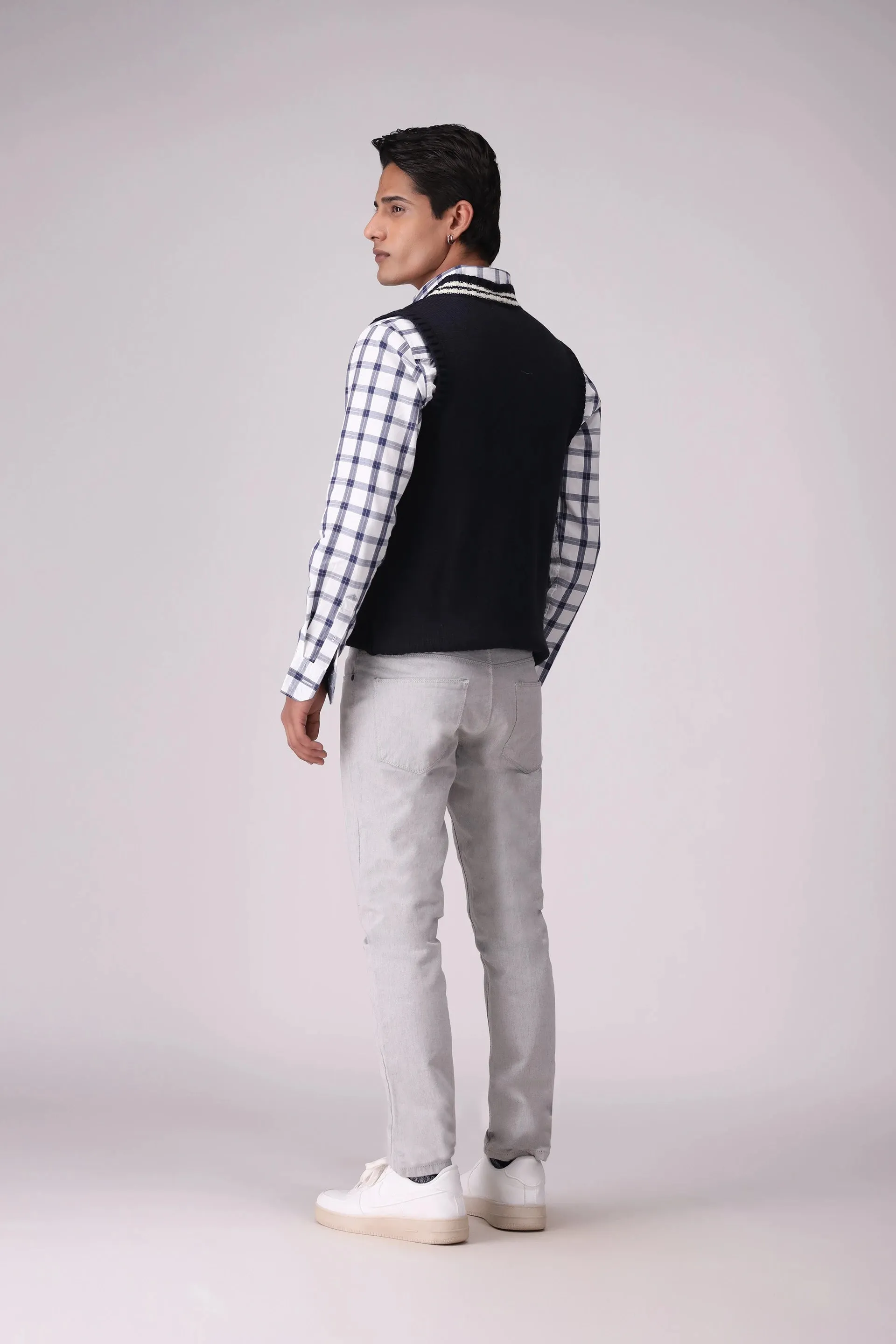 Cable Knit V-Neck Sweater Vest