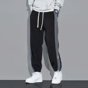 Carter - Vintage corduroy joggers with contrast stripe detail