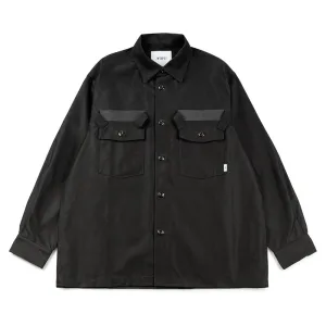 CBW 01/ LS/ Cotton. Satin. Identity | Black