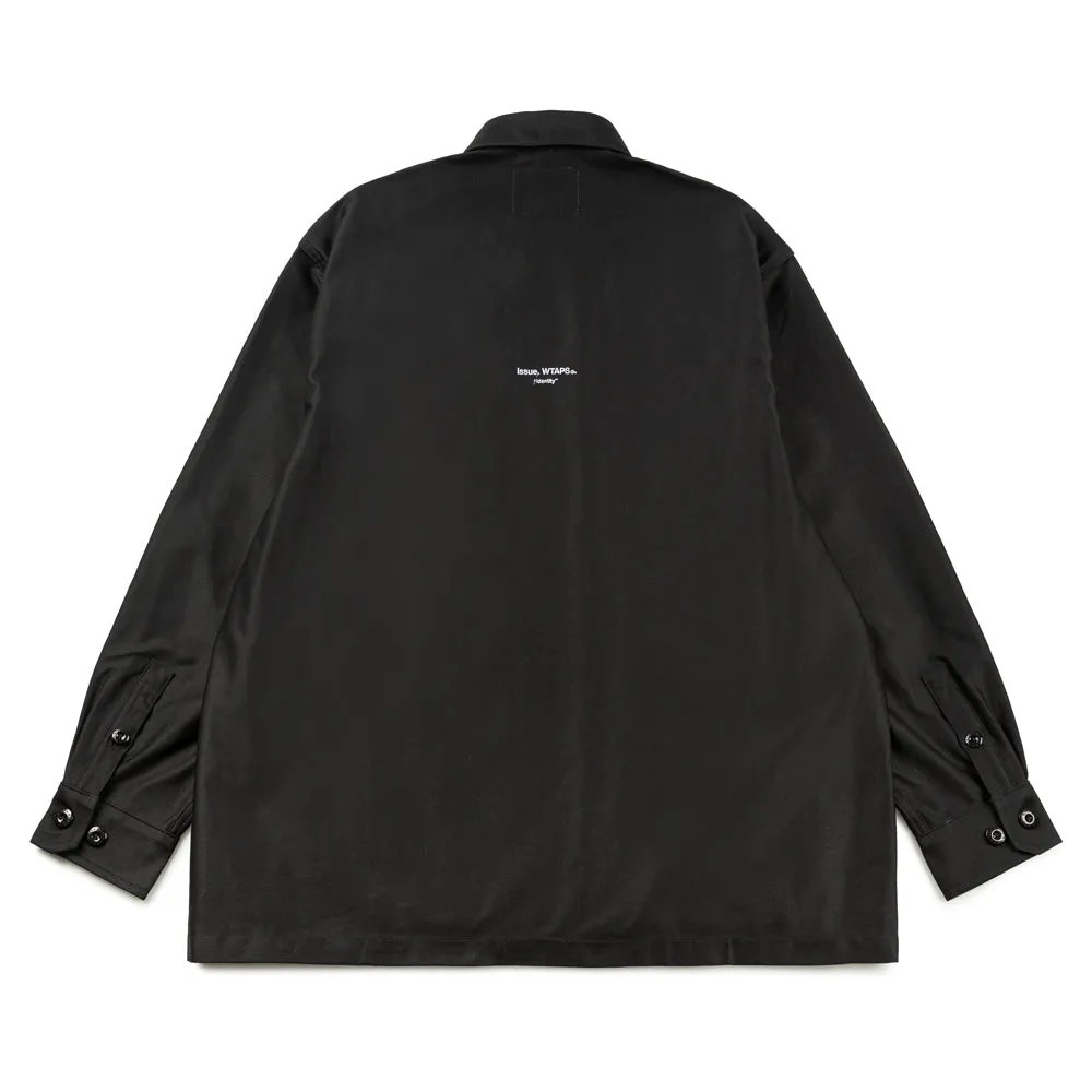 CBW 01/ LS/ Cotton. Satin. Identity | Black