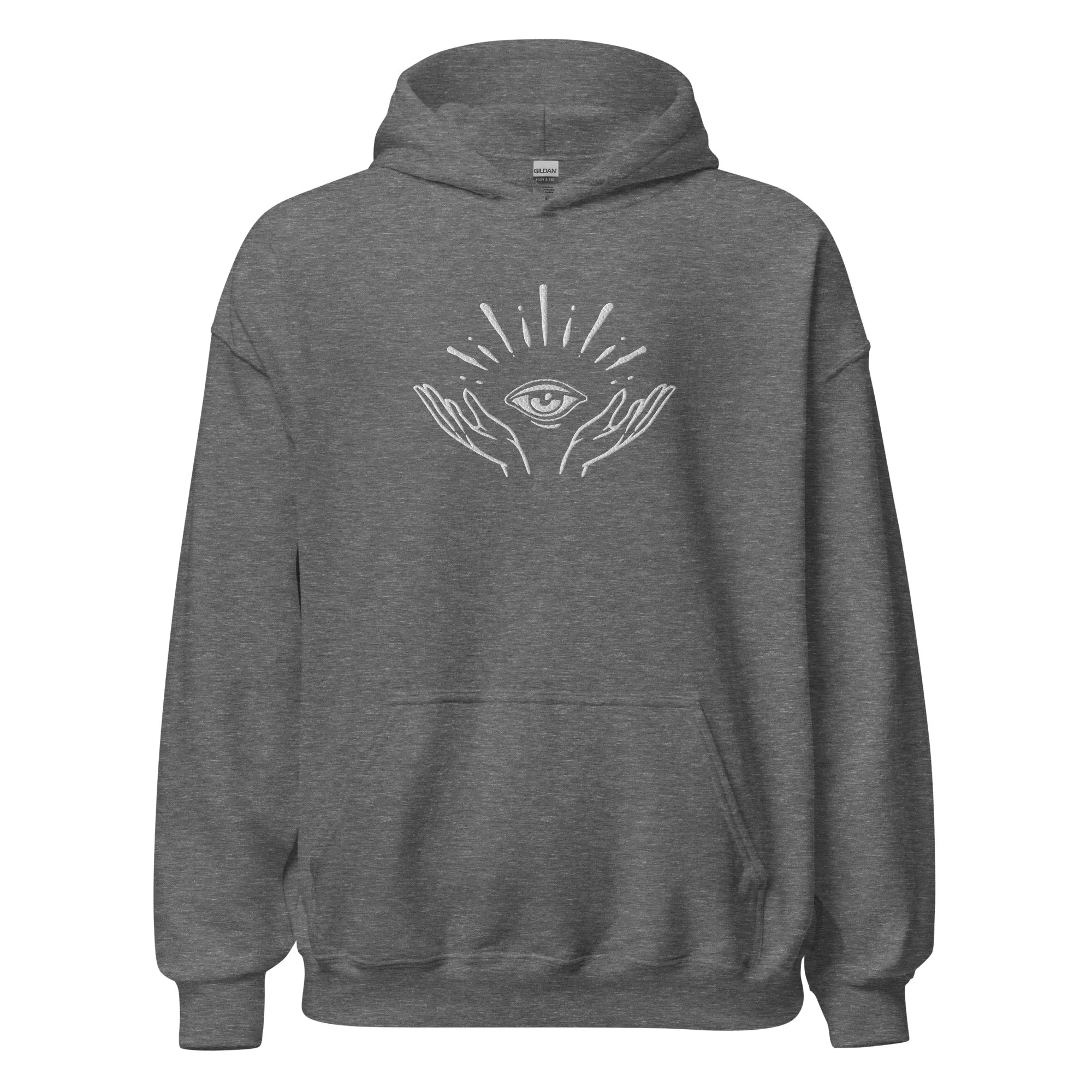 Celestial Hands & Eye Embroidered Hoodie