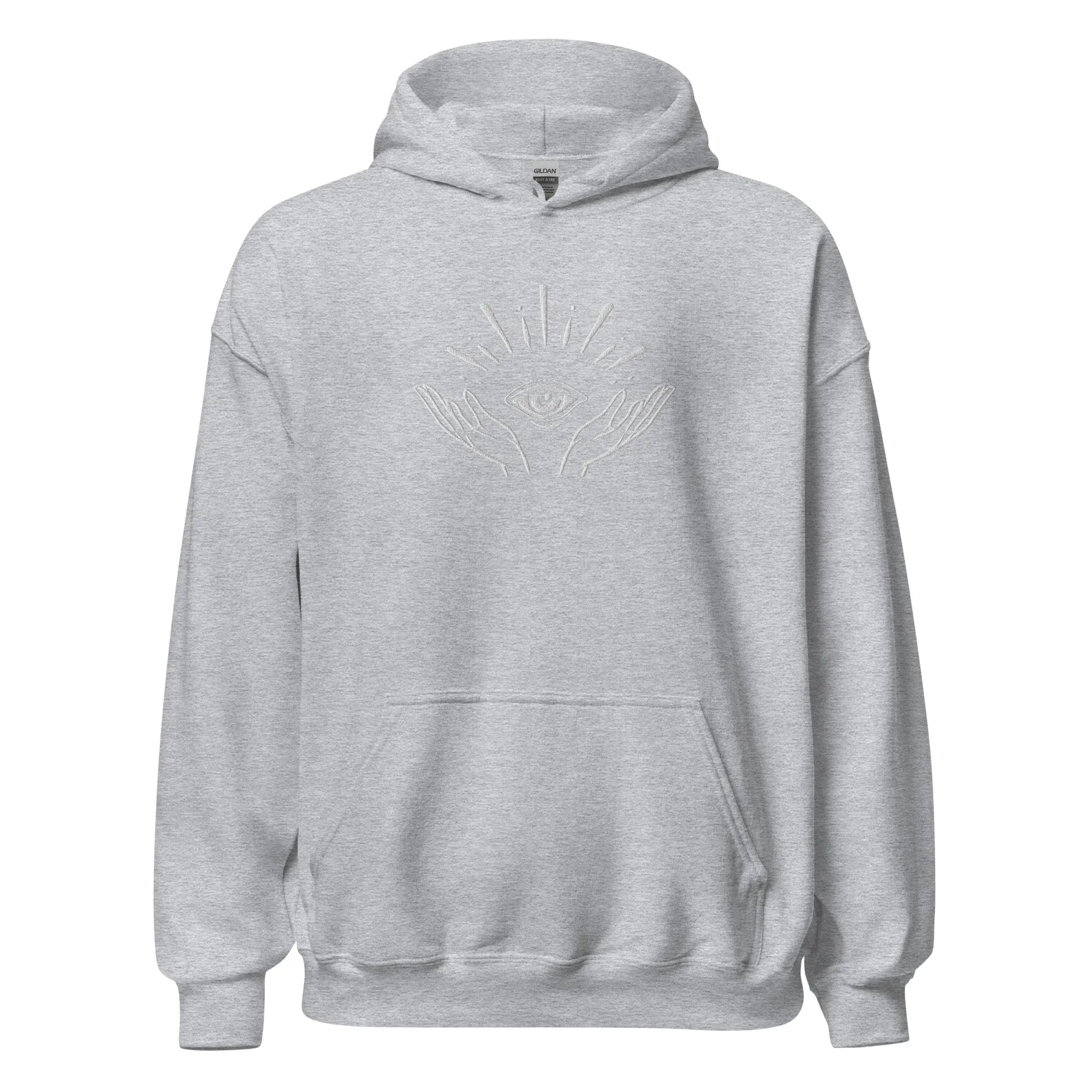 Celestial Hands & Eye Embroidered Hoodie