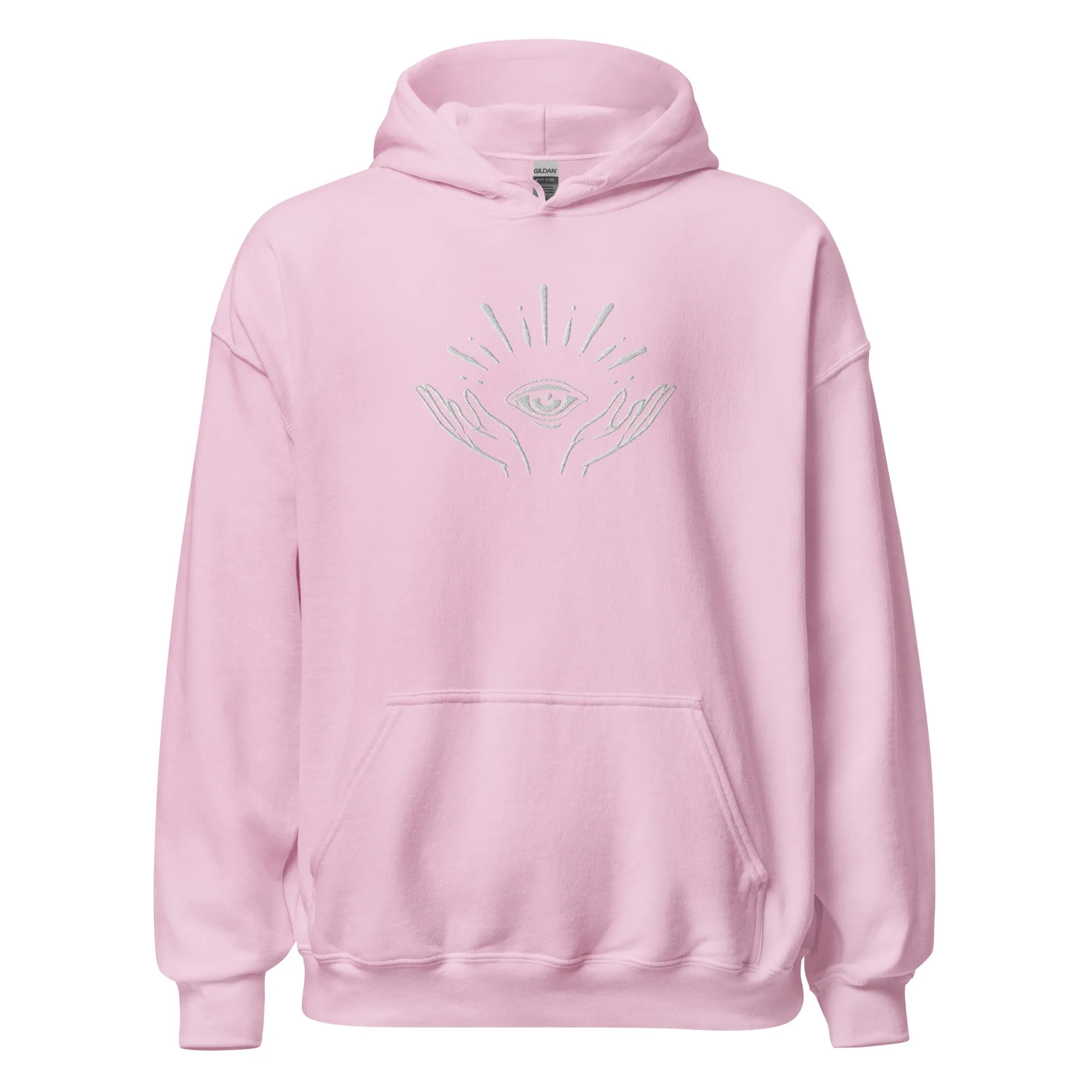 Celestial Hands & Eye Embroidered Hoodie