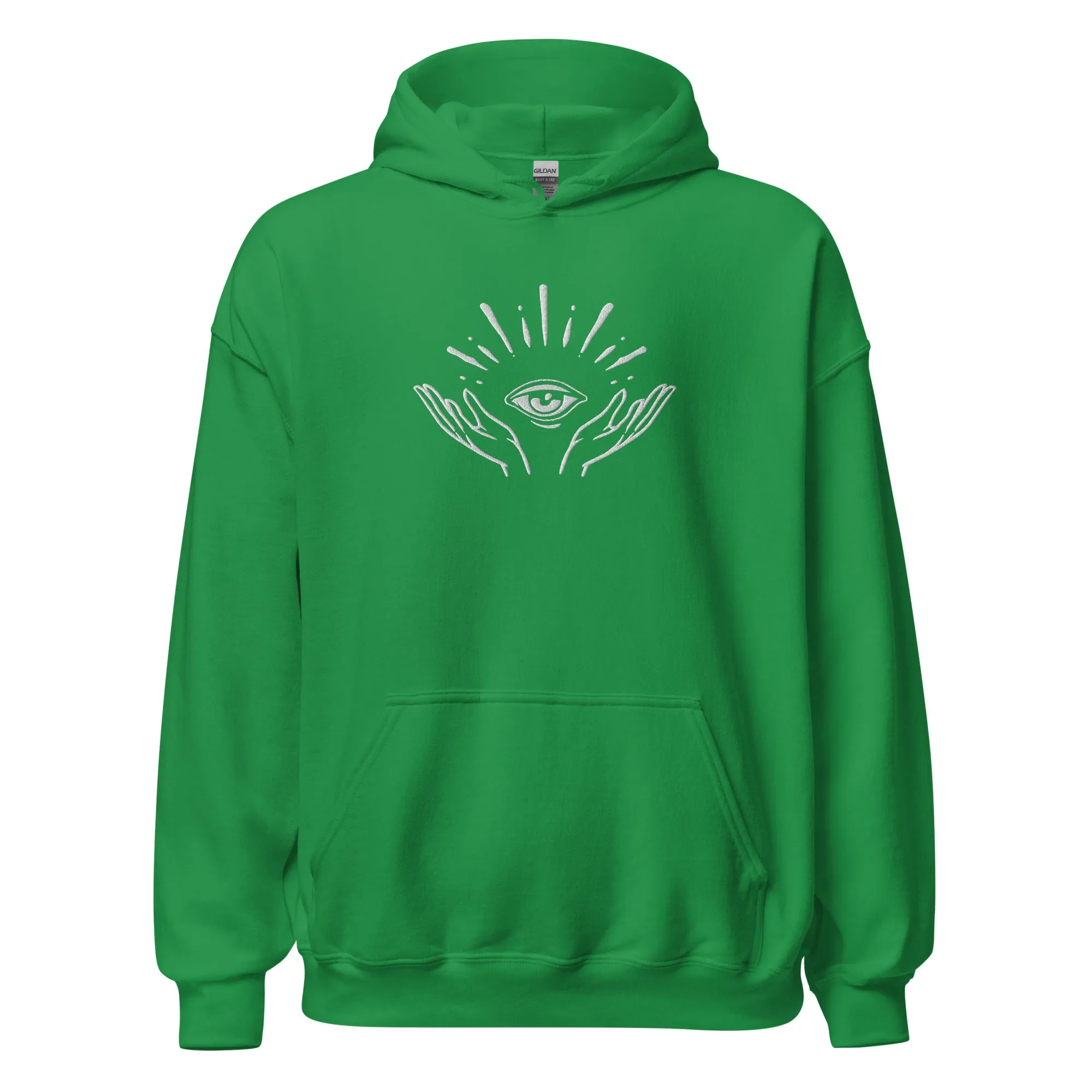 Celestial Hands & Eye Embroidered Hoodie