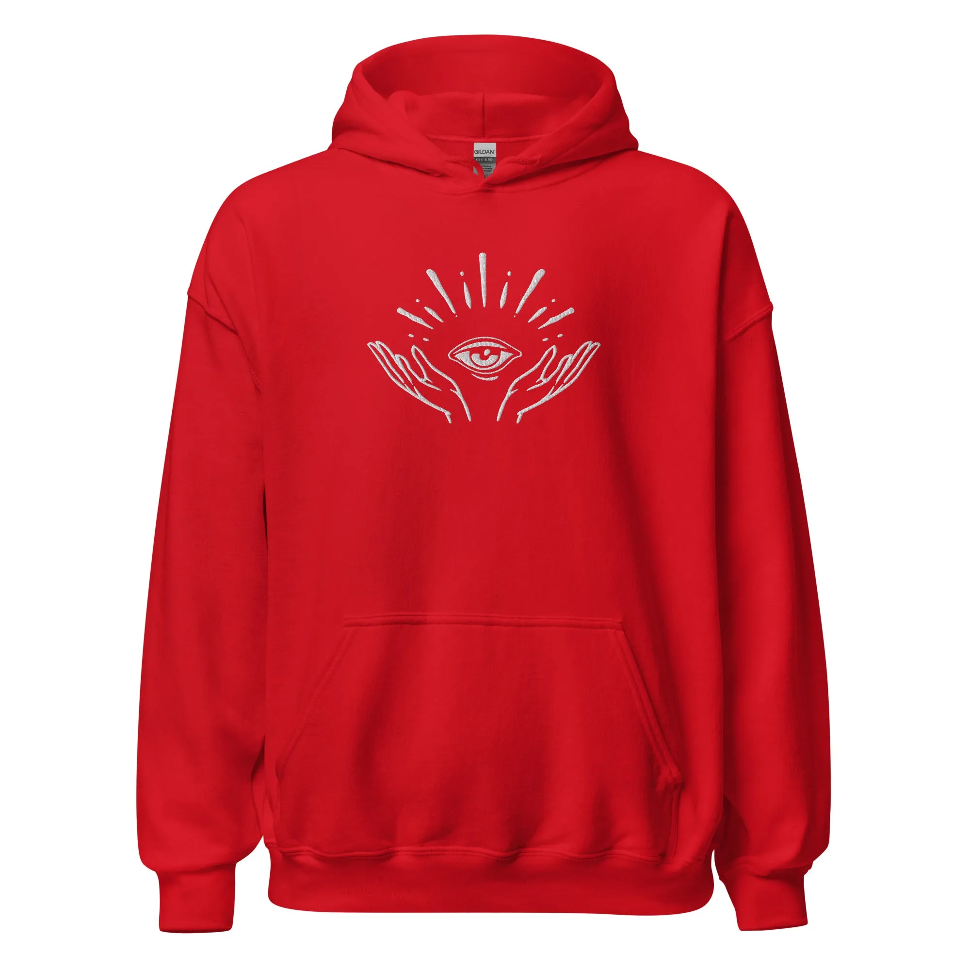 Celestial Hands & Eye Embroidered Hoodie