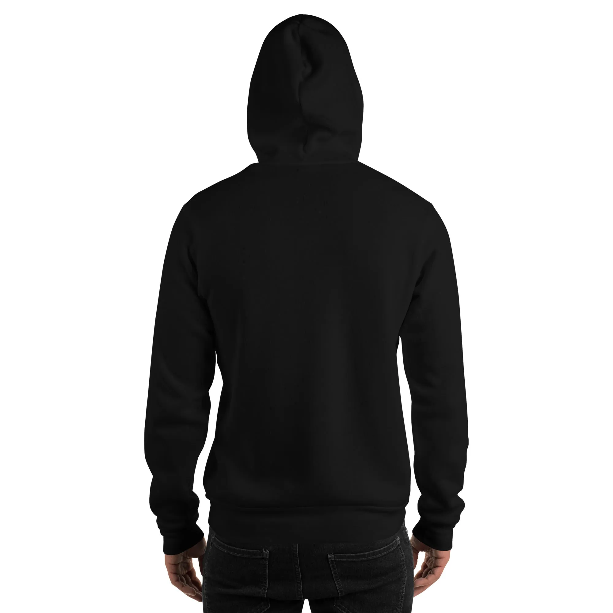 Celestial Hands Moon Embroidered Unisex Hoodie
